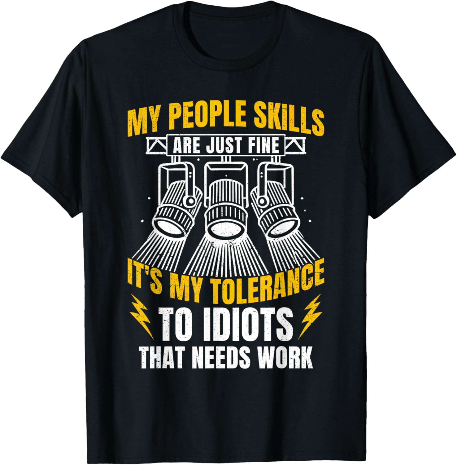 Funny Lighting Technician T-Shirt for Light Tech Enthusiasts - 7