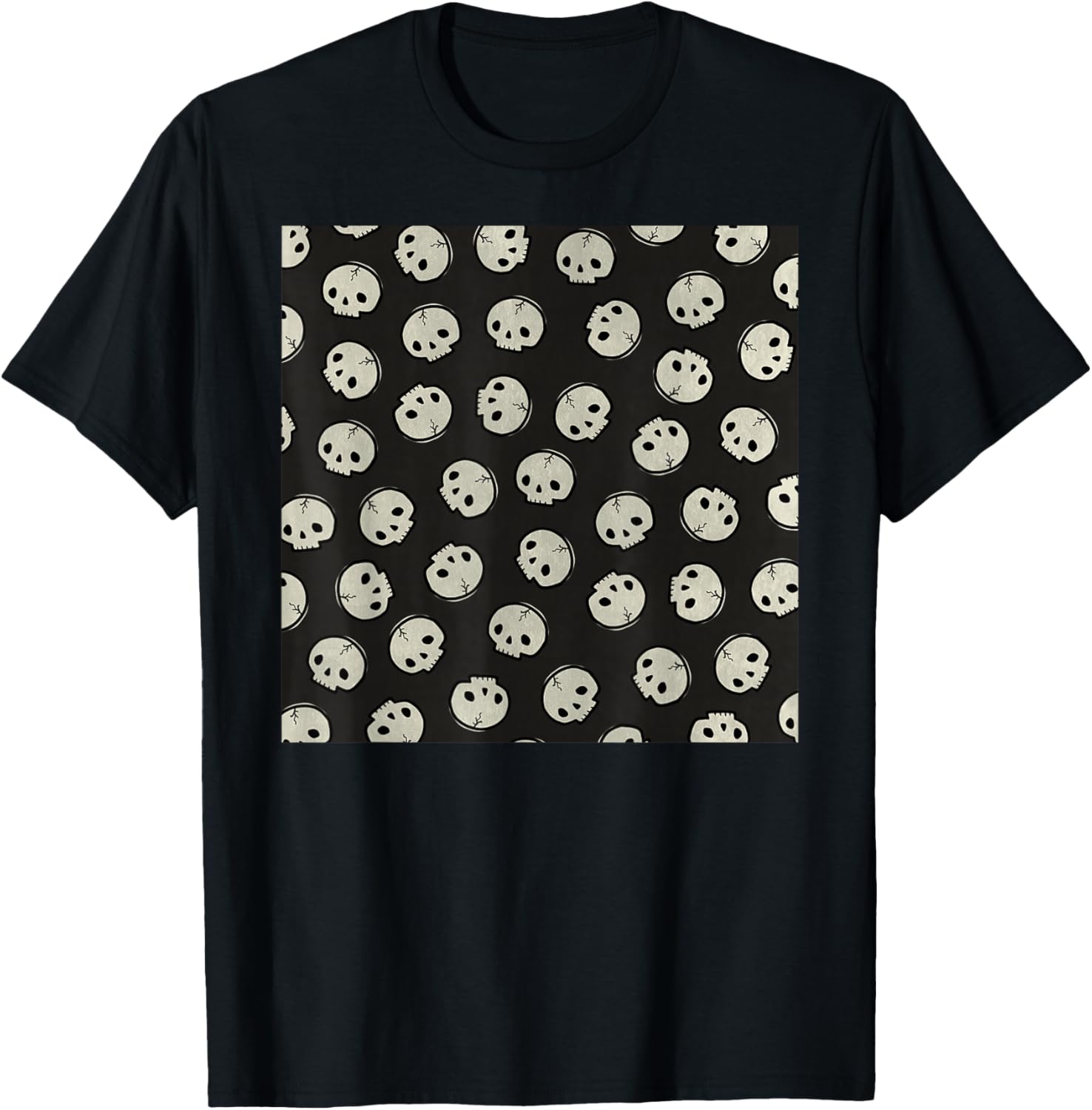 Trendy Cecelia Hotzler Skull Pattern Graphic T-Shirt for Unique Style - 26