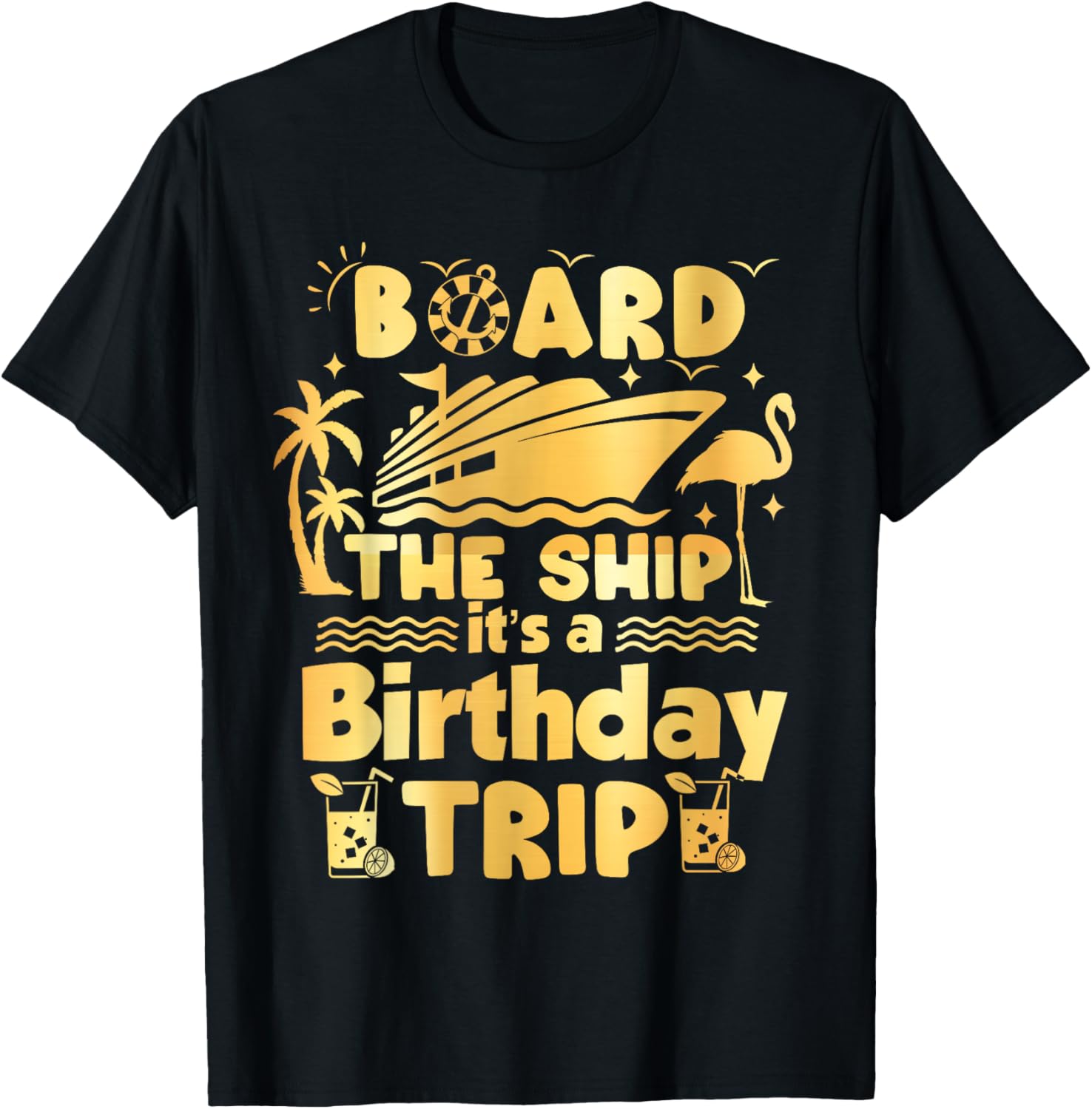 Birthday Cruise Adventure T-Shirt Fun Nautical Theme Apparel - 4