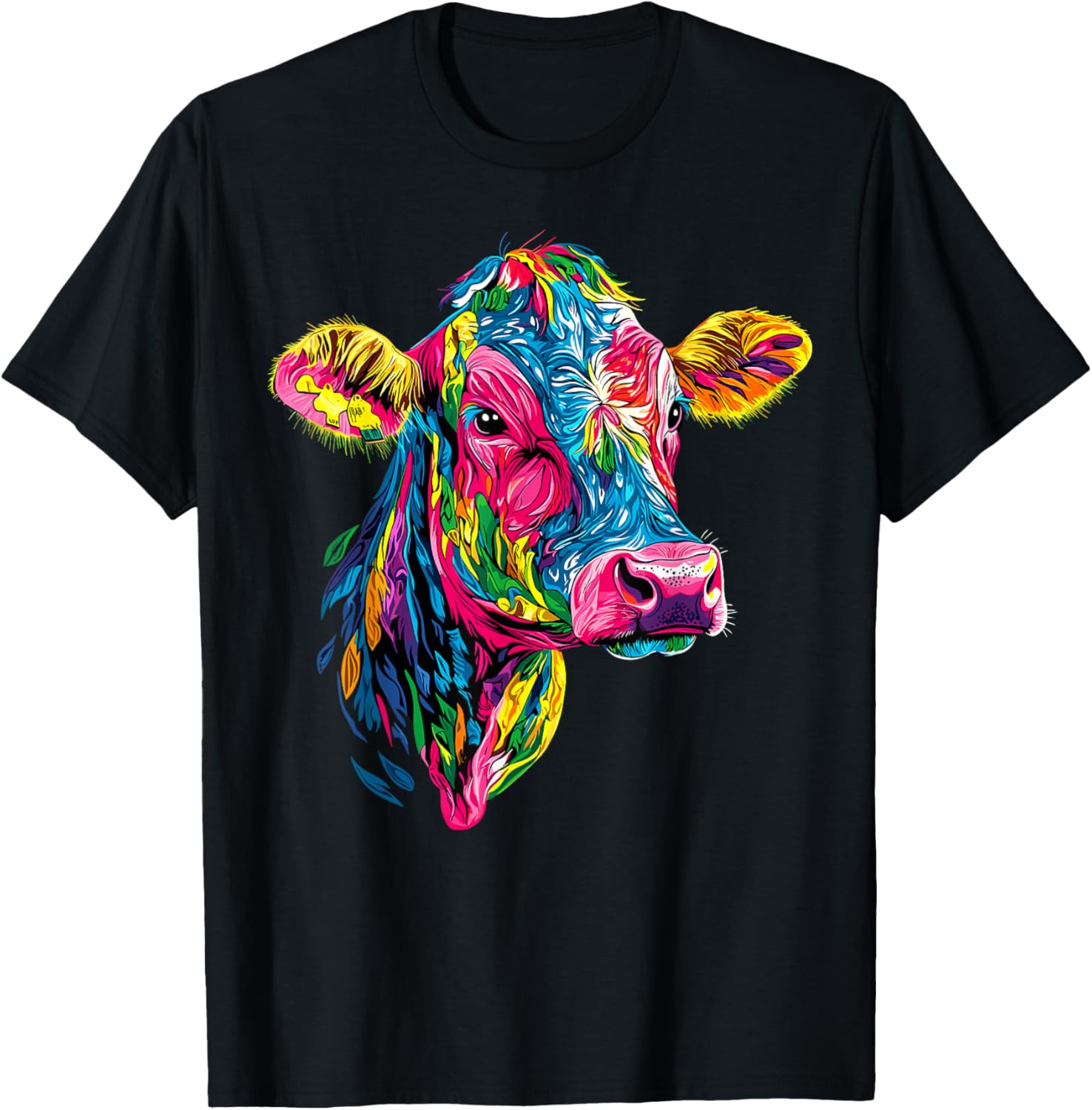 Cute Vegan Cow T-Shirt for Cattle Farmers - Adorable Farm Apparel - 14