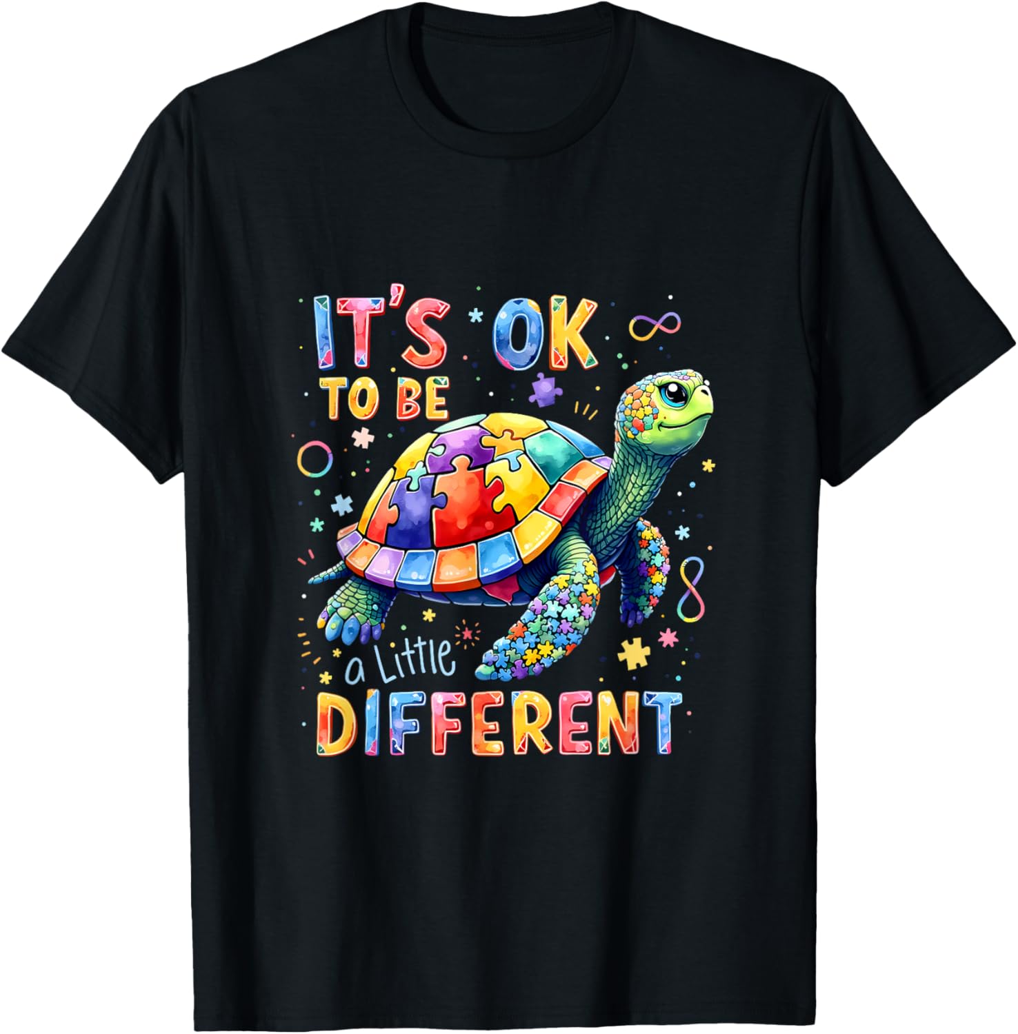 A Little Different Turtle Autism Awareness It's Ok To Be T-Shirt - 22