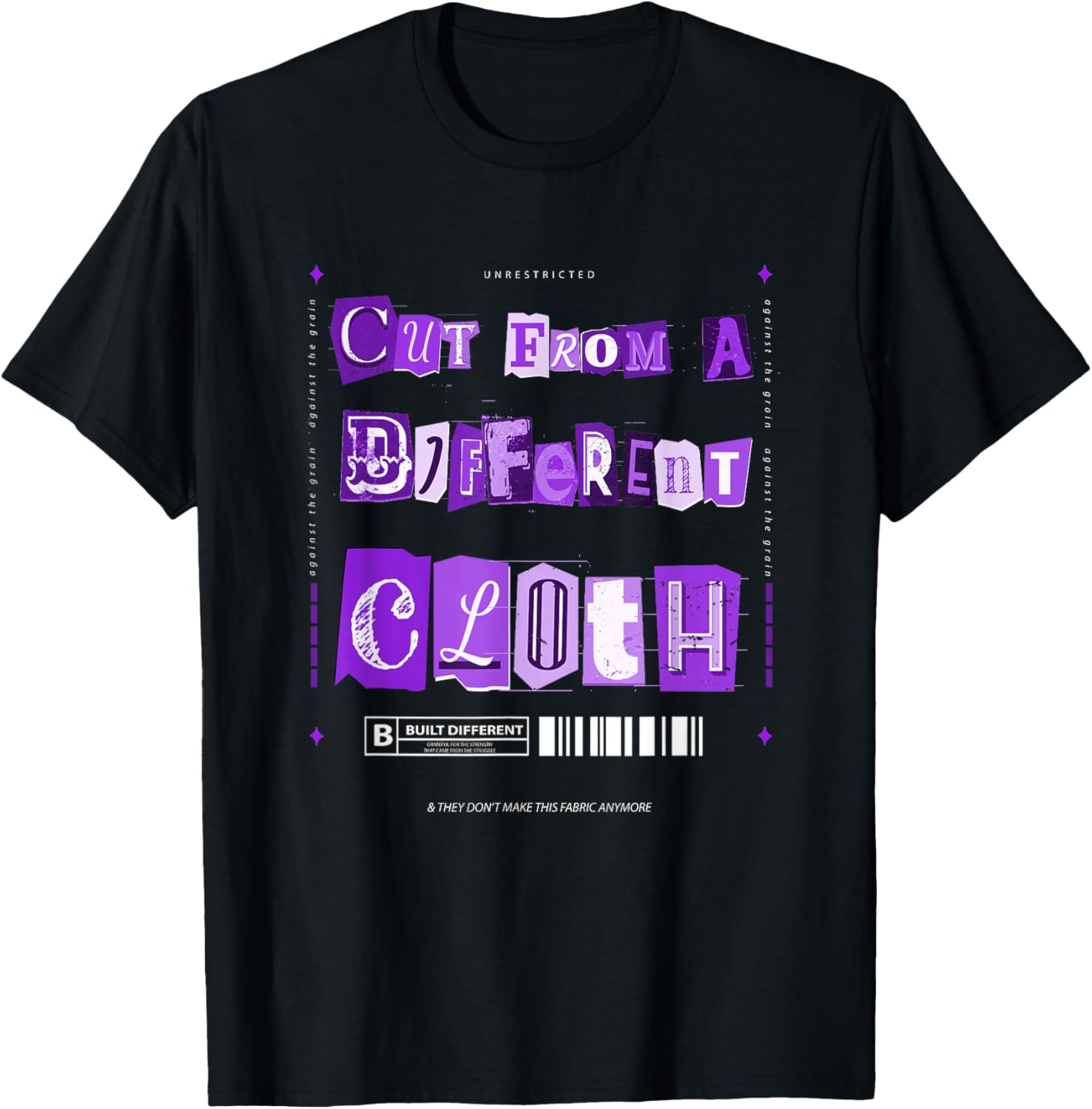 Vibrant Purple Graphic T-Shirt From A Different Cloth for Stylish Comfort - 5