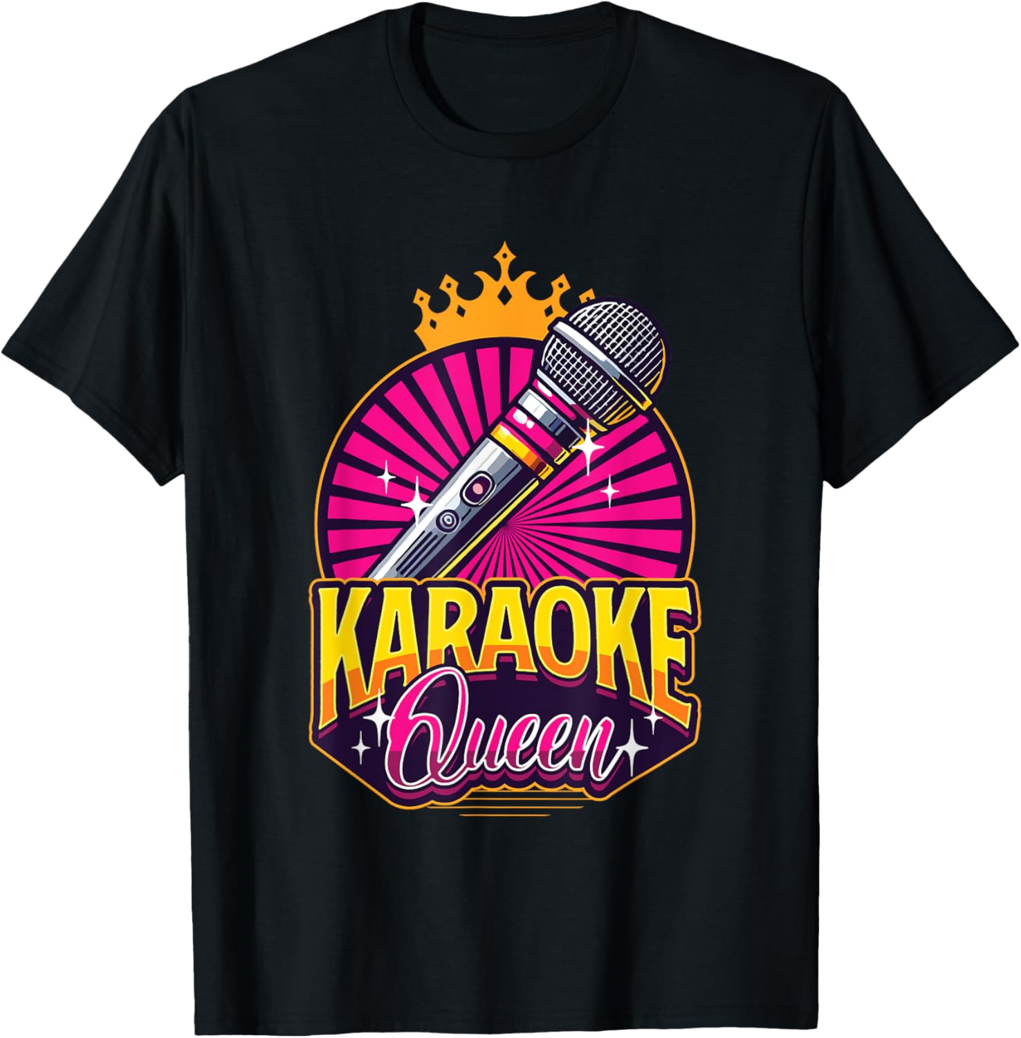 Karaoke Queen Microphone T-Shirt for Music Lovers and Singers - 10