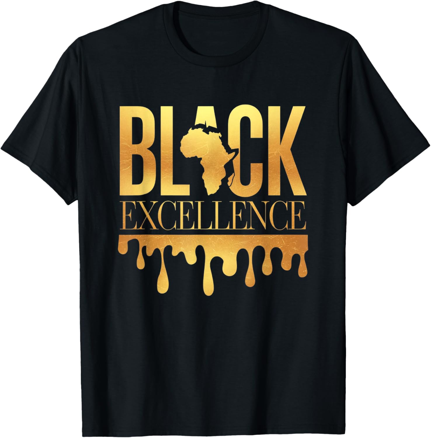 Black Excellence Afro Motivation T-Shirt for Black History Month Celebration - 7