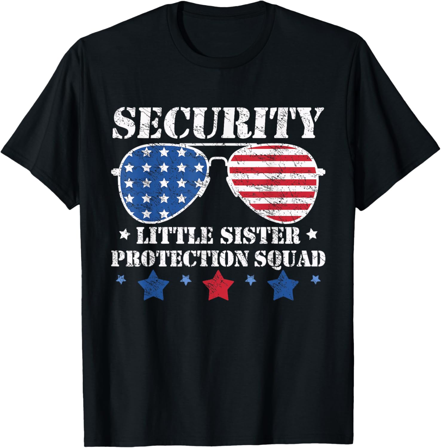Funny Boys Brother T-Shirt Security Little Sister Protection Squad Gear - 4
