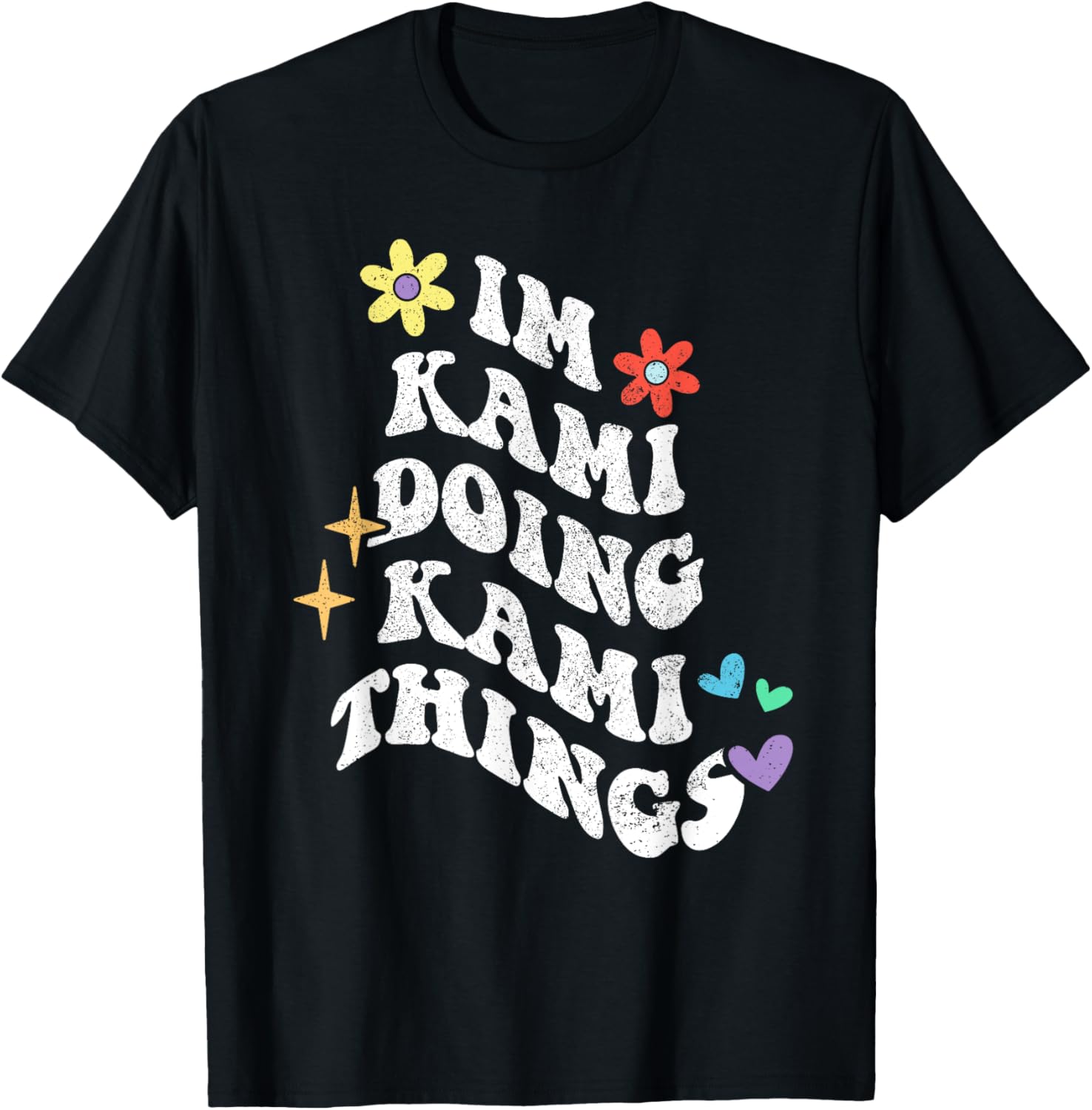 Retro Groovy Kami Doing Funny Things Mother's Day T-Shirt for Moms - 12