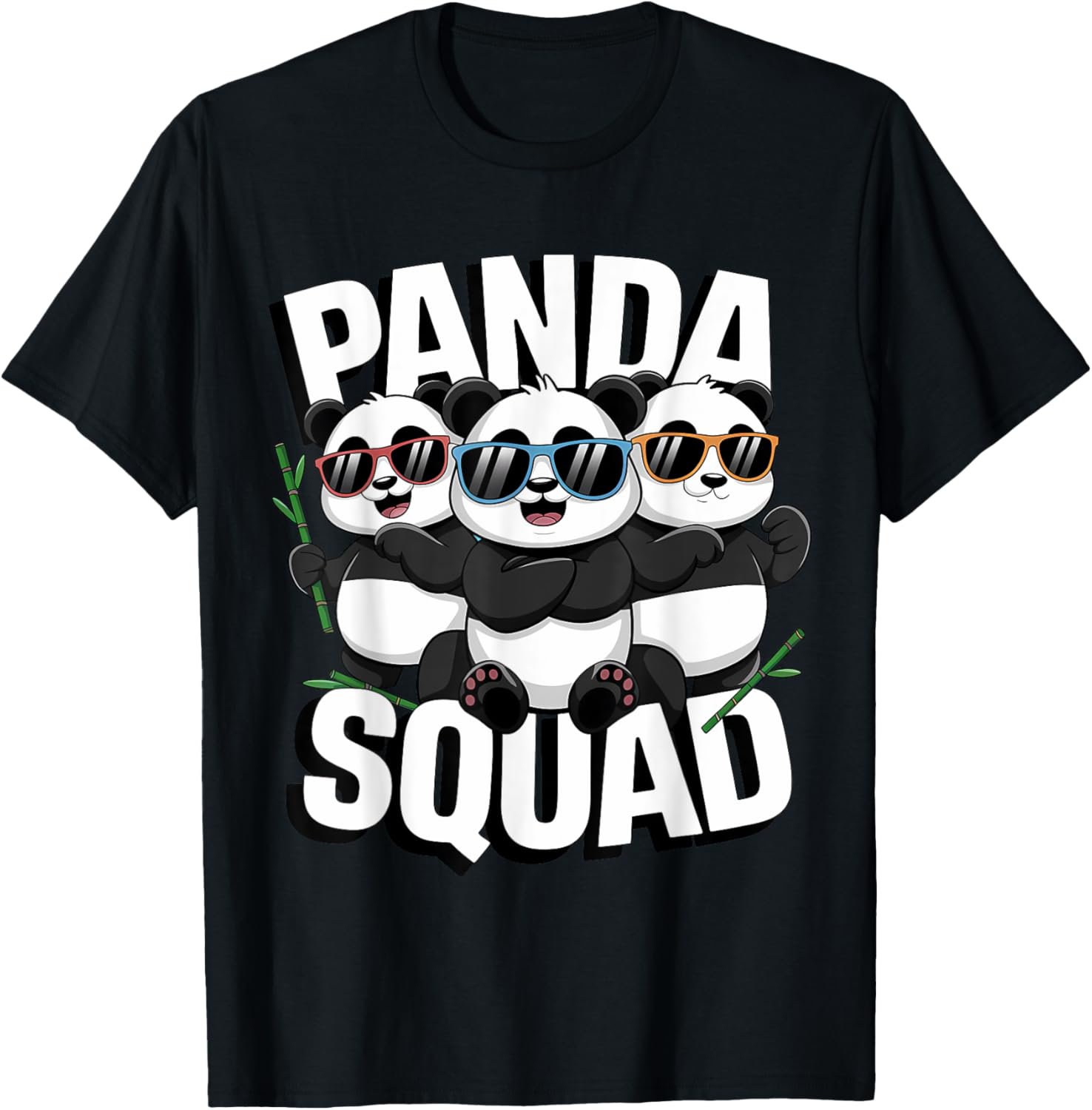 Panda Squad Family Matching T-Shirt for National Panda Day Fun - 2