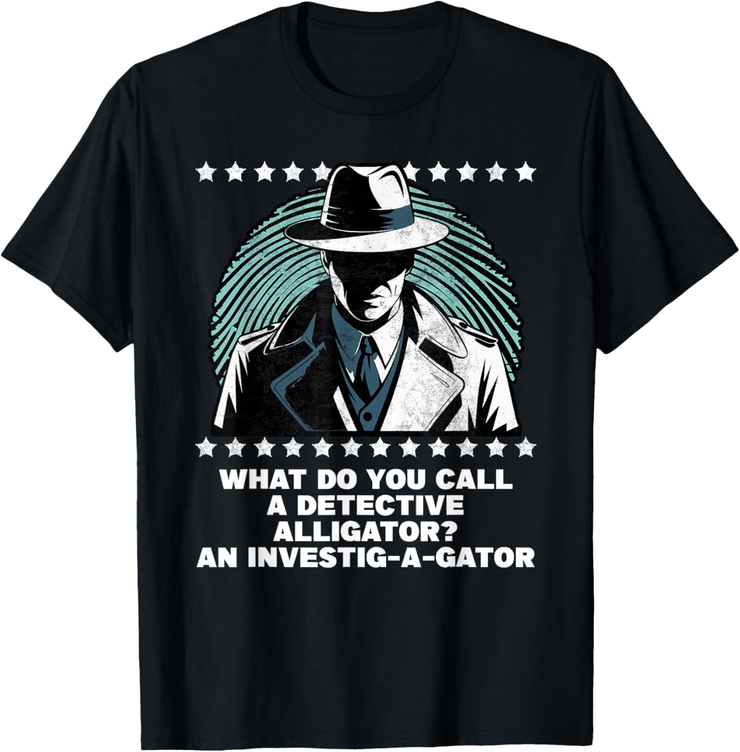 Funny Investig A Gator Detective Alligator T-Shirt for Casual Wear - 4