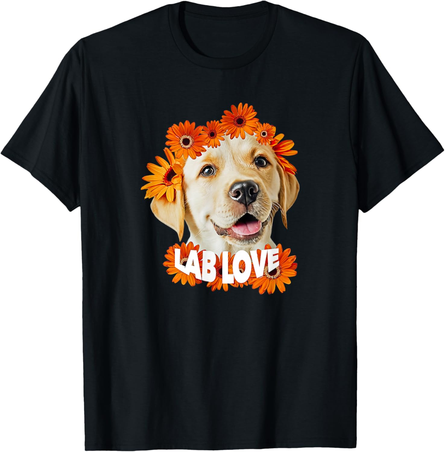 Yellow Labrador Love T-Shirt for Dog Moms and Dads - Daisy Puppy Design - 25