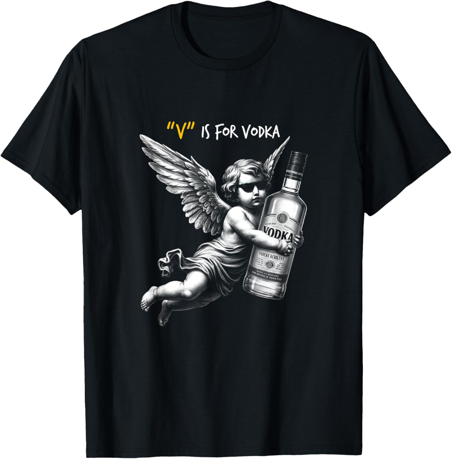 Funny Anti-Valentine's Day Vodka T-Shirt for Heartbreakers and Drinkers - 1
