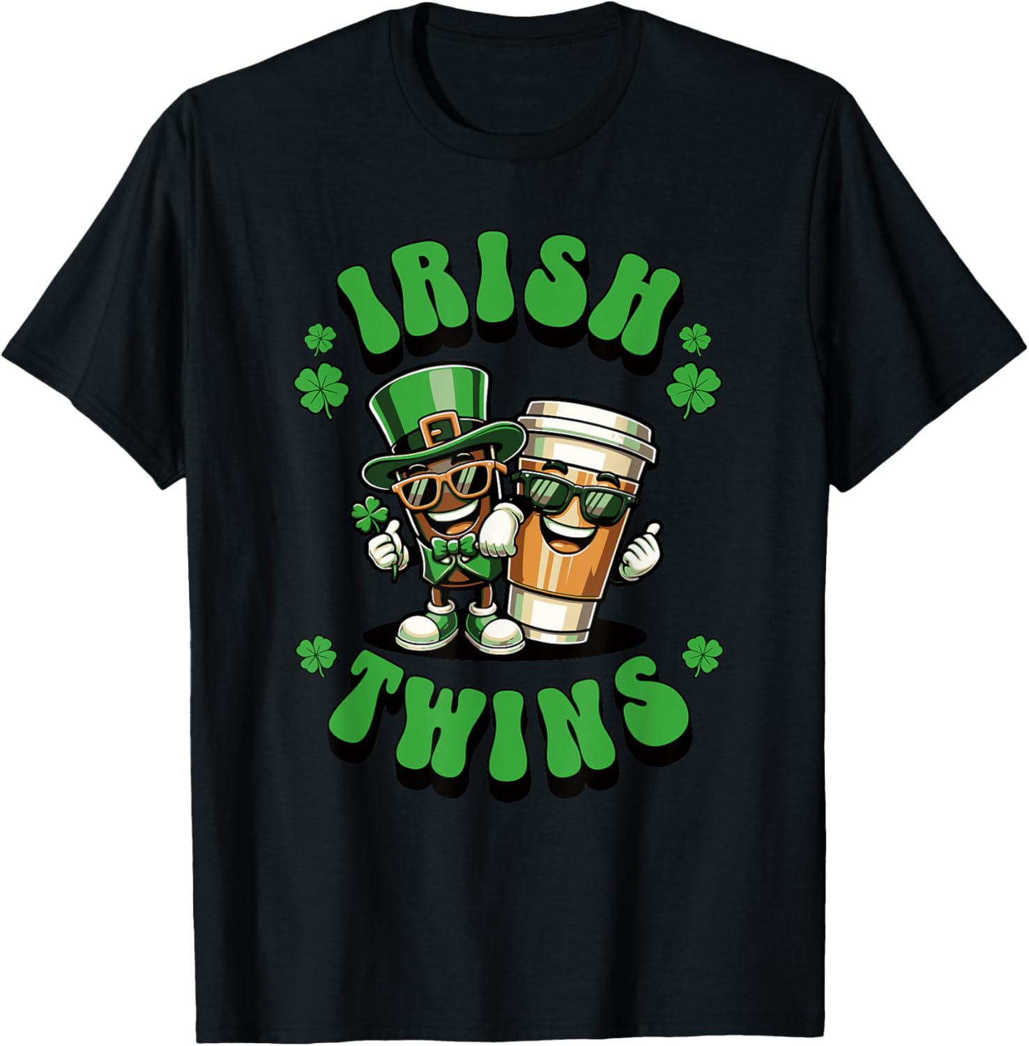 Funny Irish Twins Matching St. Patrick's Day T-Shirt for Kids - 26
