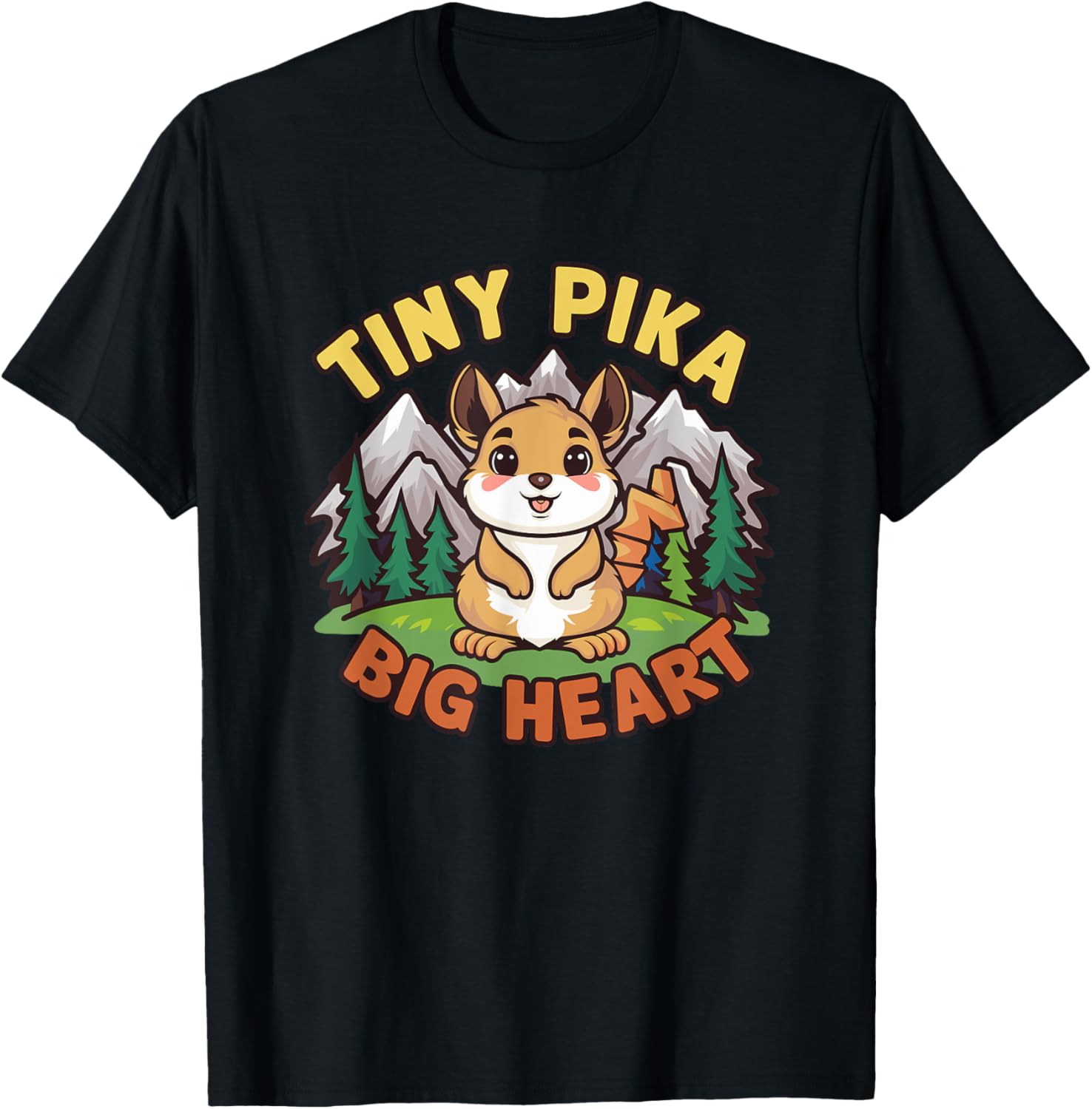 Playful Tiny Pika Big Heart T-Shirt for Animal Lovers and Adventurers - 4