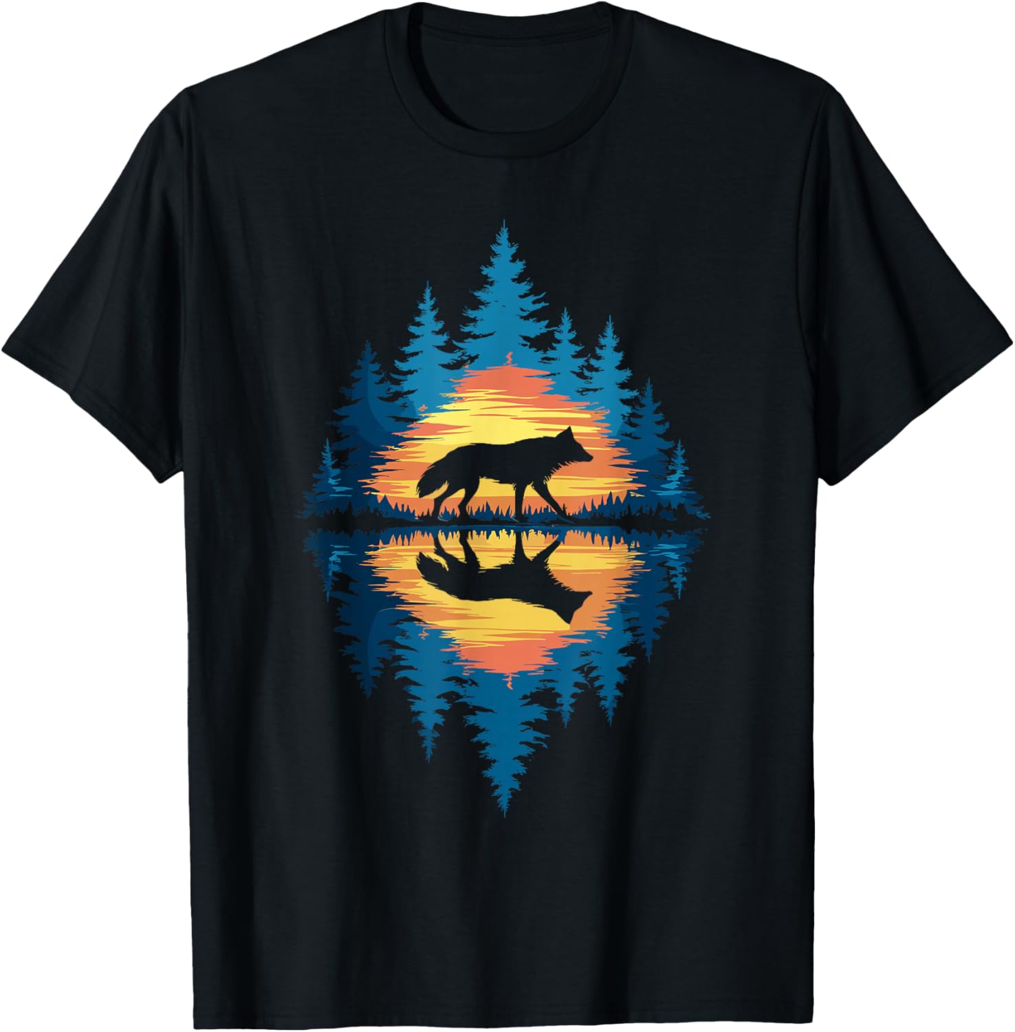 Wolf Forest Wildlife T-Shirt for Men, Women, and Kids - Nature Lover's Apparel - 7