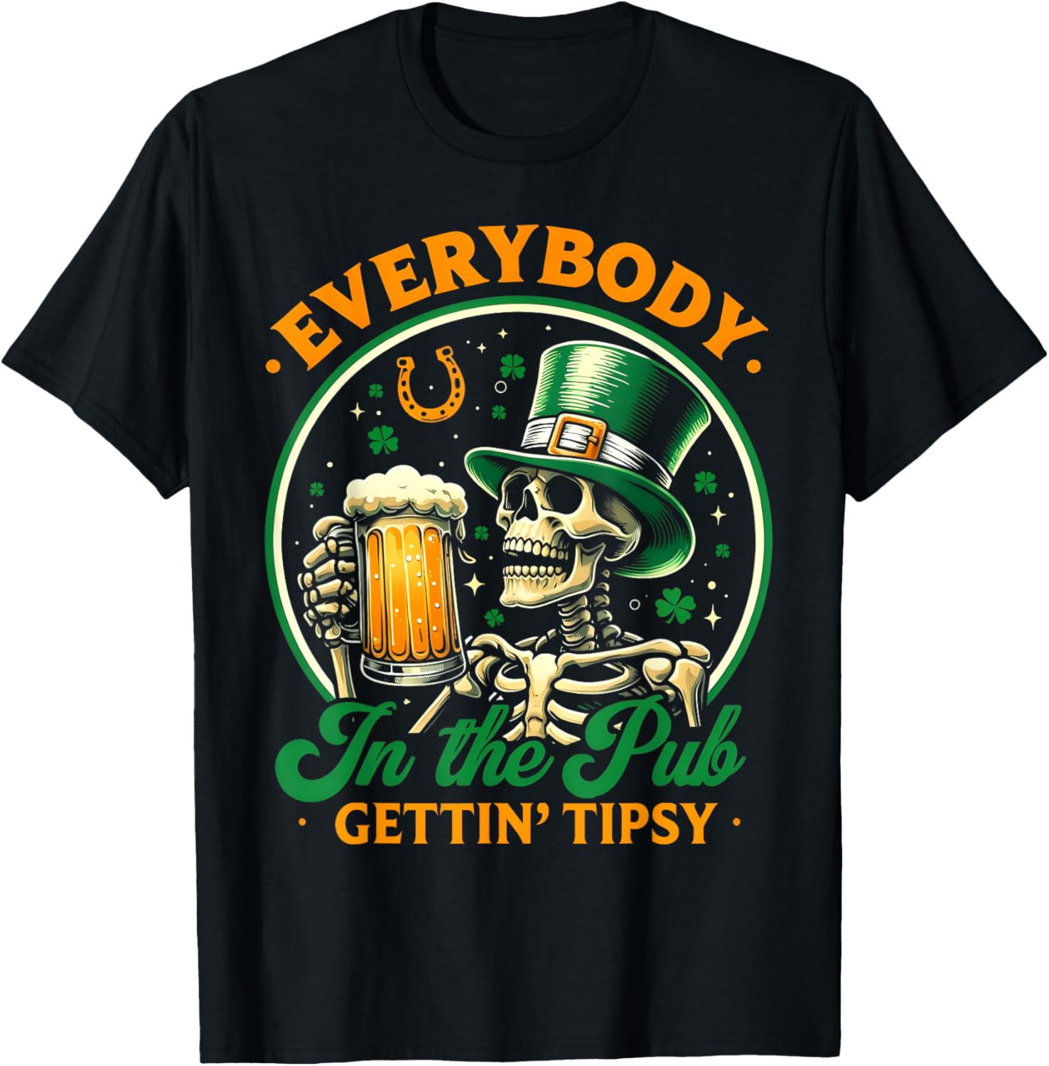 Tipsy St Patricks Day T-Shirt for Men and Women Celebrating at the Pub - 22