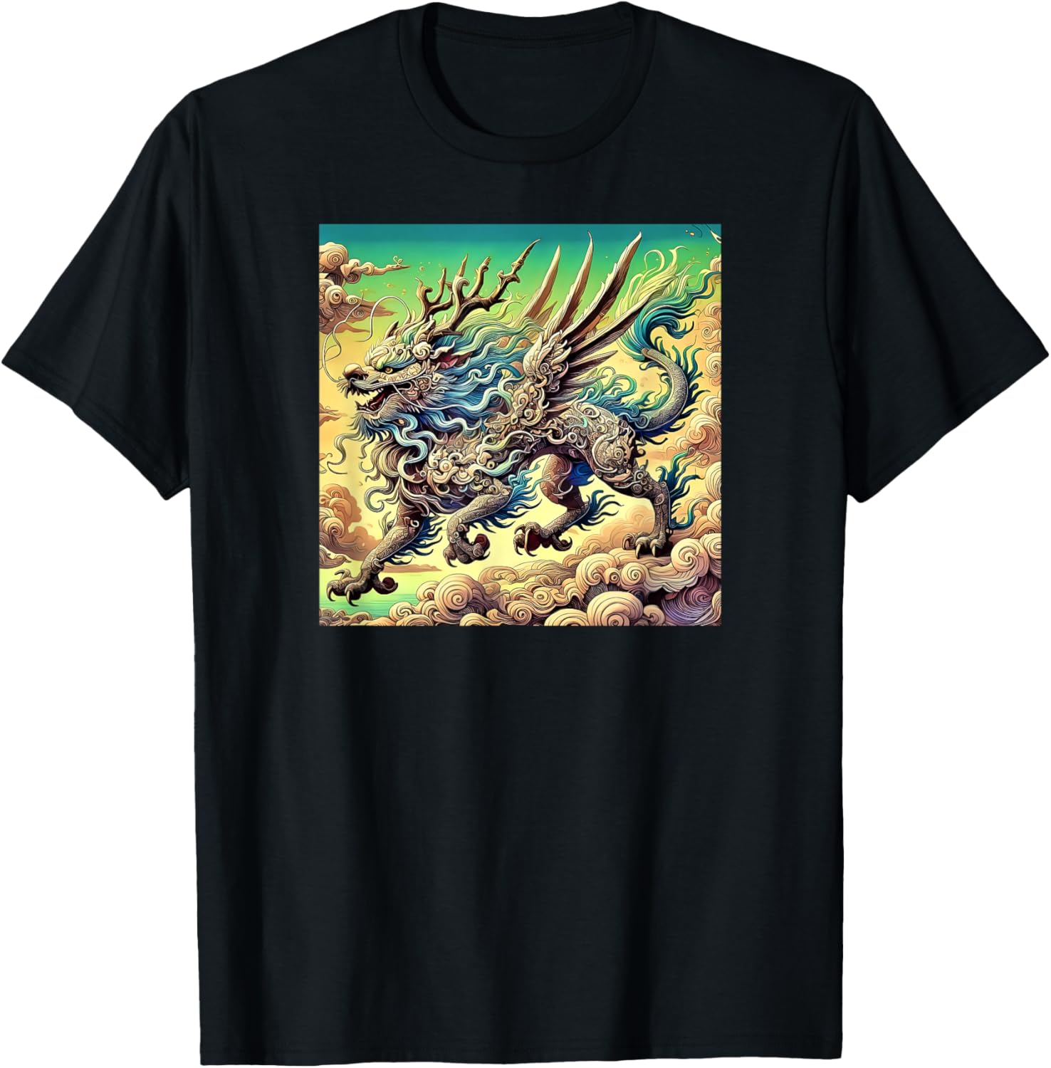 Legendary Qilin Dragon-Inspired T-Shirt for Unique Fashion Lovers - 9