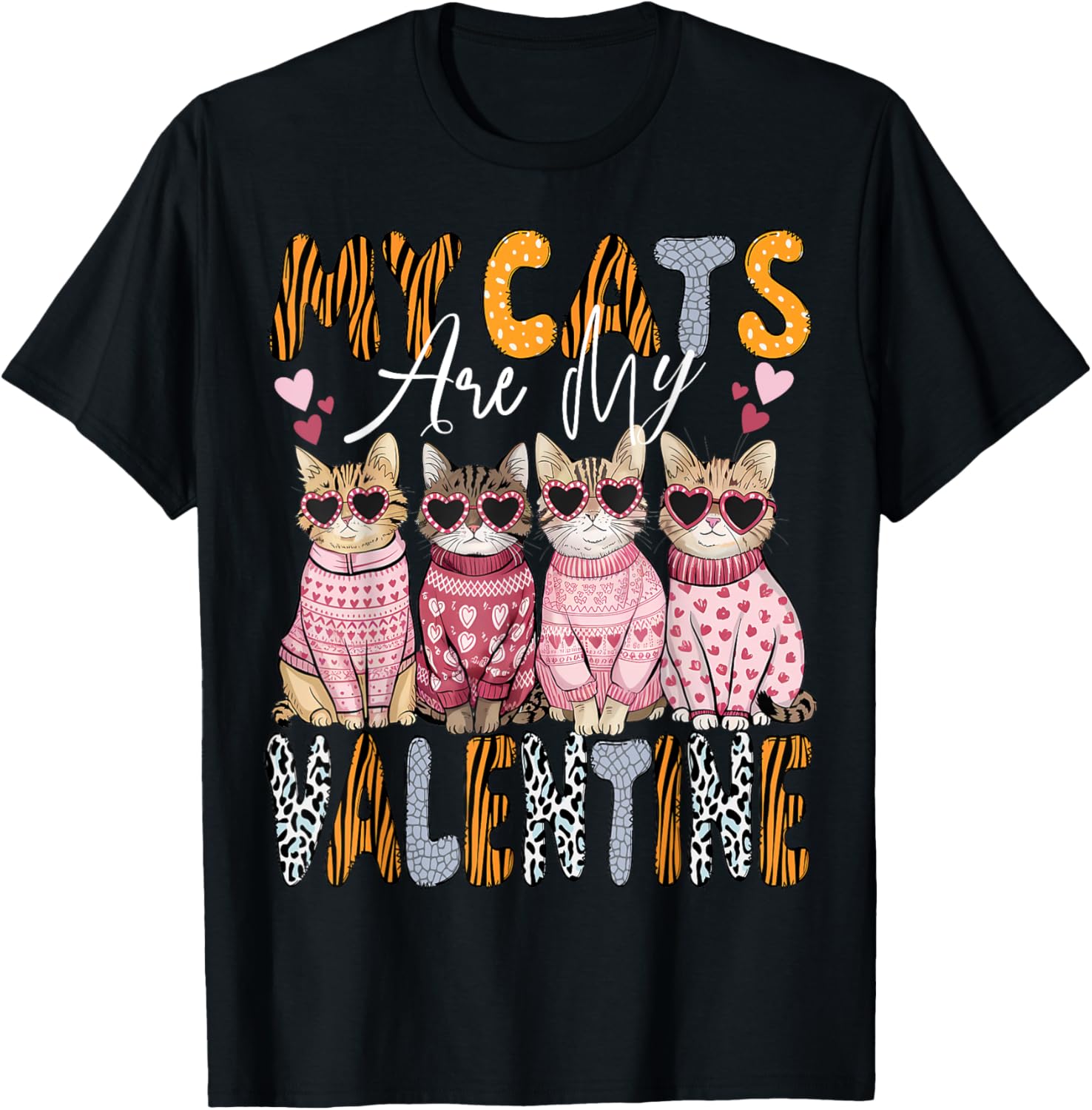 Cute Cat Valentine T-Shirt for Kitten Lovers - Perfect for All Ages - 13