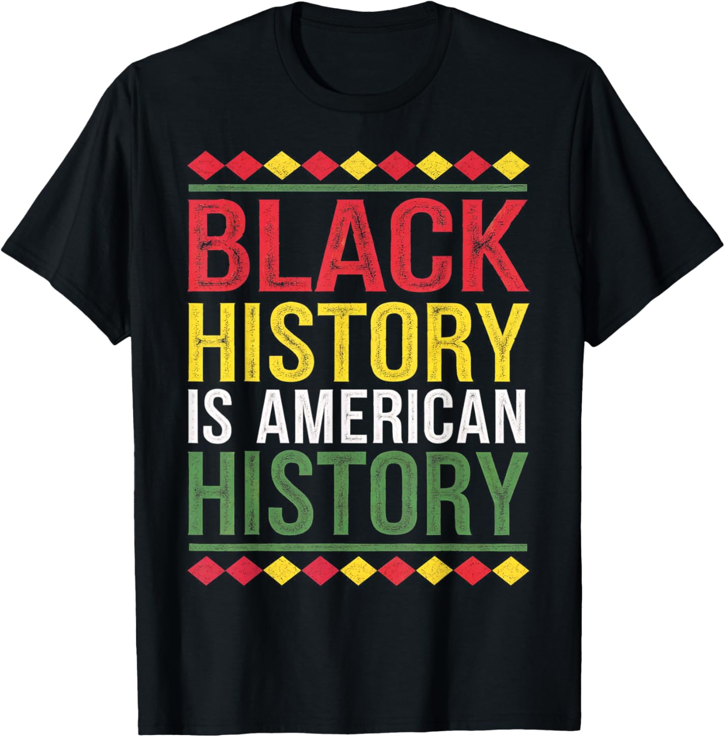 Black History is American History Patriotic African American T-Shirt - 3