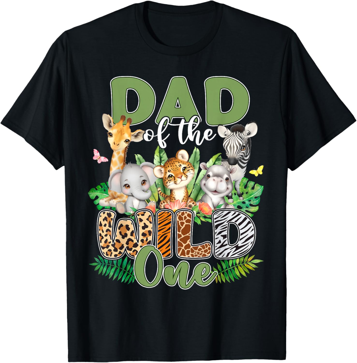 Dad Of The Wild One Safari Family Matching T-Shirt for 1st Birthday - 20