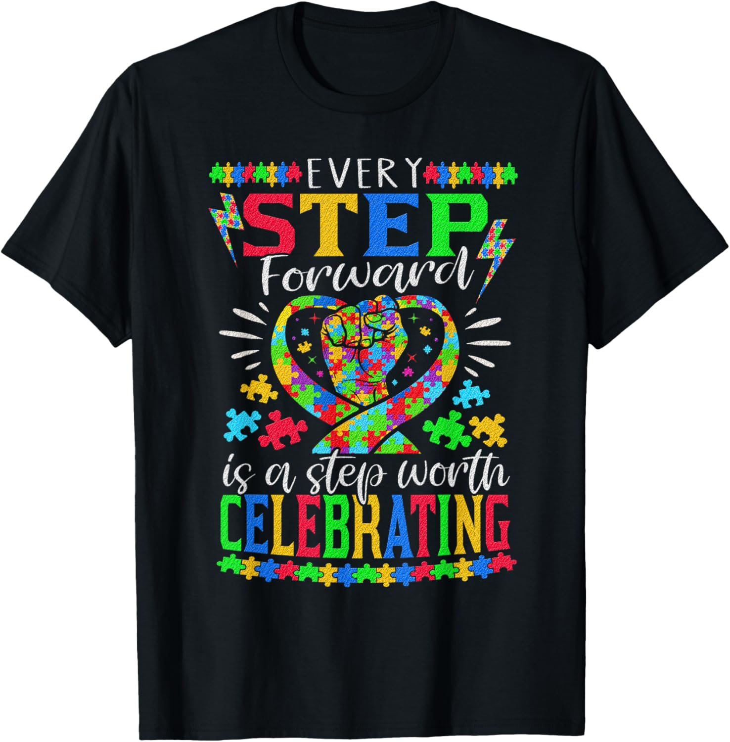 Autism Awareness Puzzle T-Shirt for Moms of Autistic Kids - 4