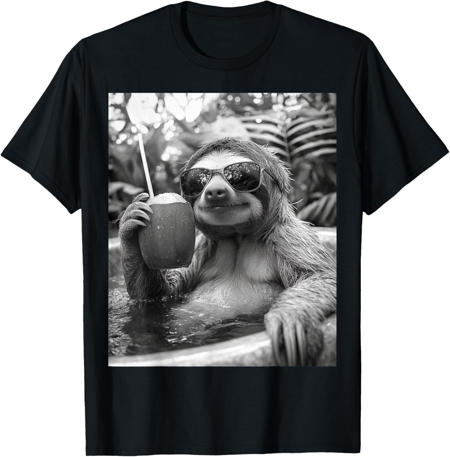 Cool Sloth Selfie T-Shirt Perfect for Animal Lovers and Casual Wear - 1