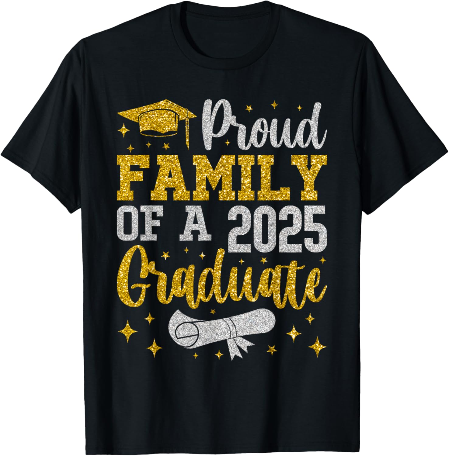 Proud Family of a 2025 Graduate Senior Graduation T-Shirt for Celebrations - 2