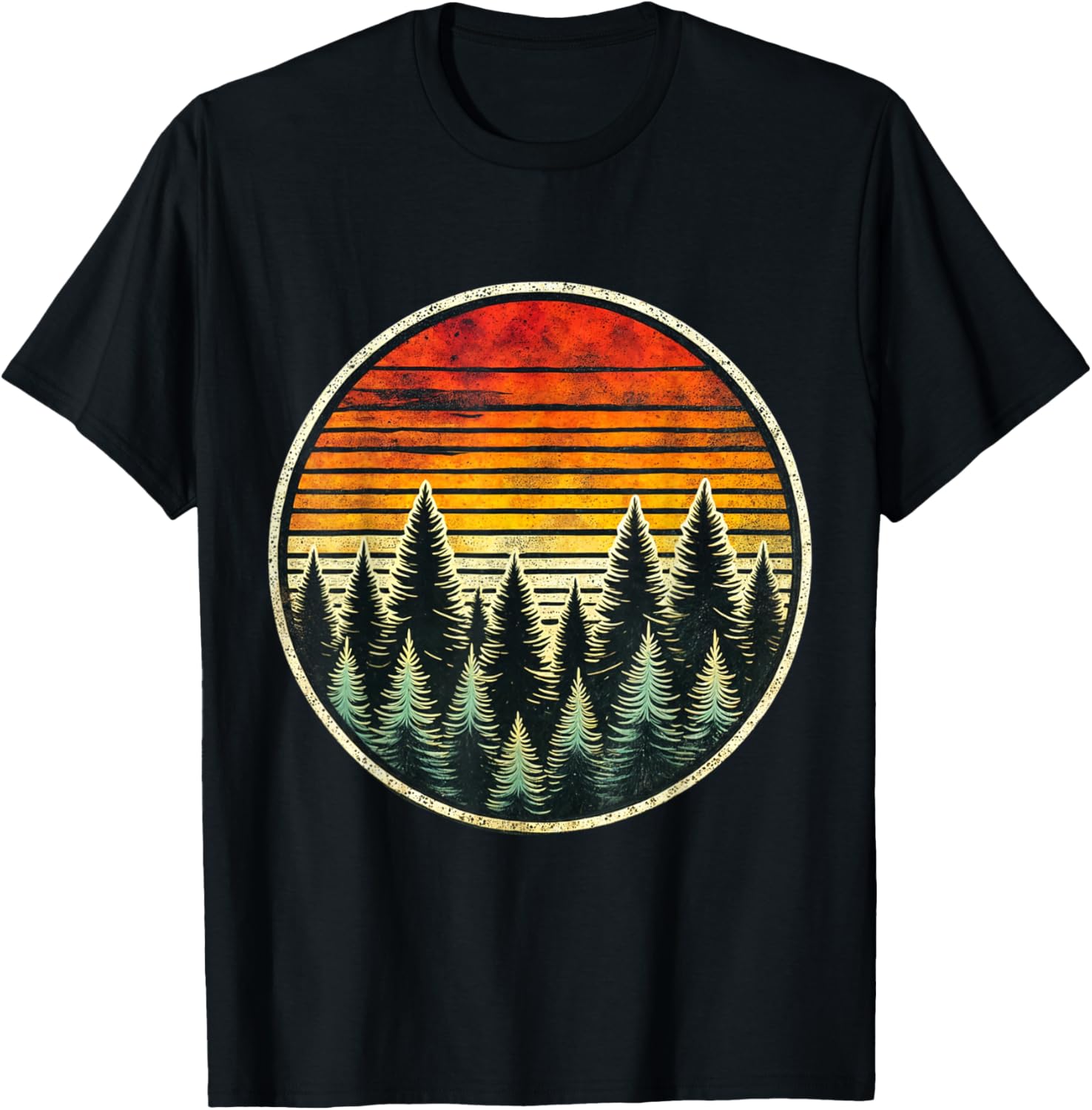 Outdoor Retro Tree T-Shirt for Nature Lovers and Wildlife Enthusiasts - 1