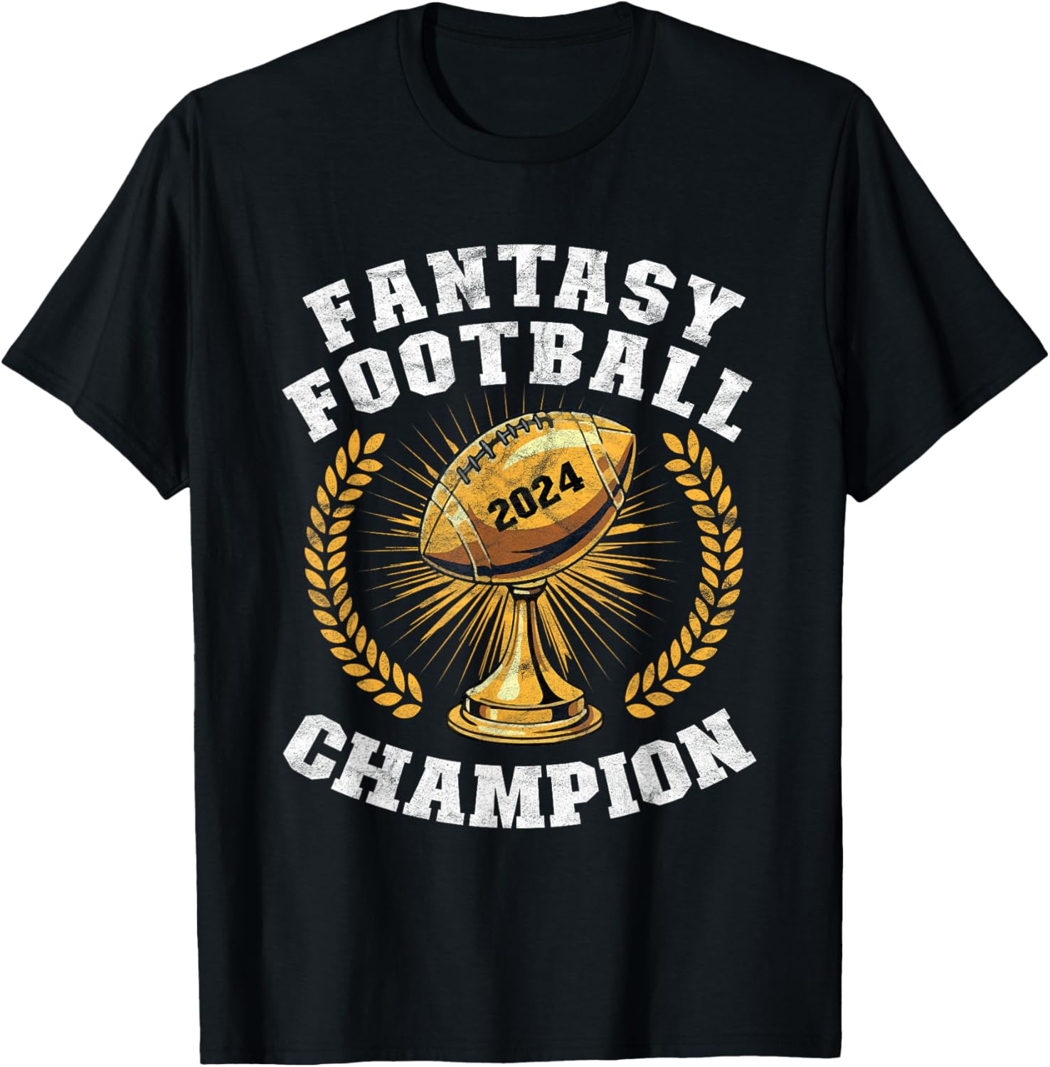Fantasy Football Champion T-Shirt 2024 for Men and Boys Gift - 9