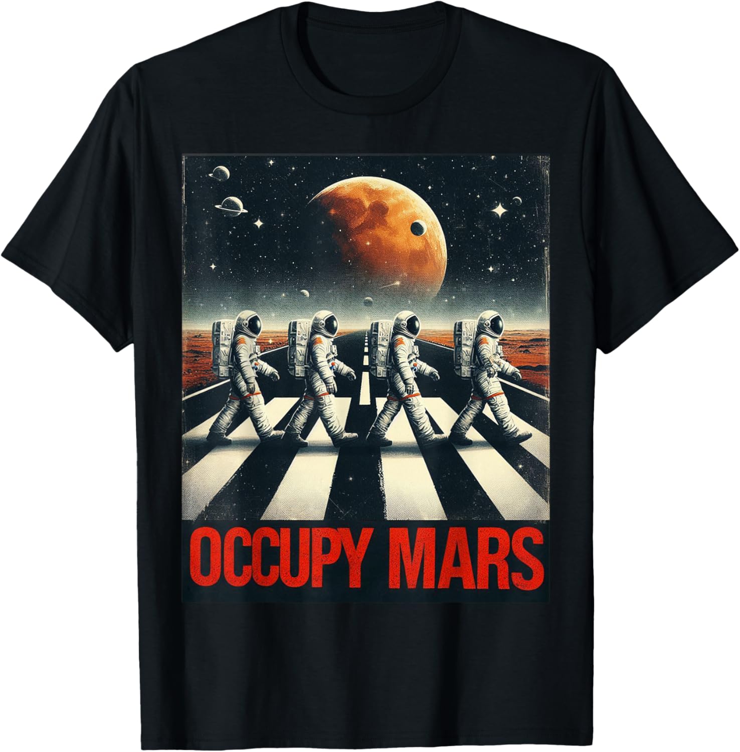Astronauts Walking on Mars T-Shirt Perfect for Space Lovers and Adventurers - 27