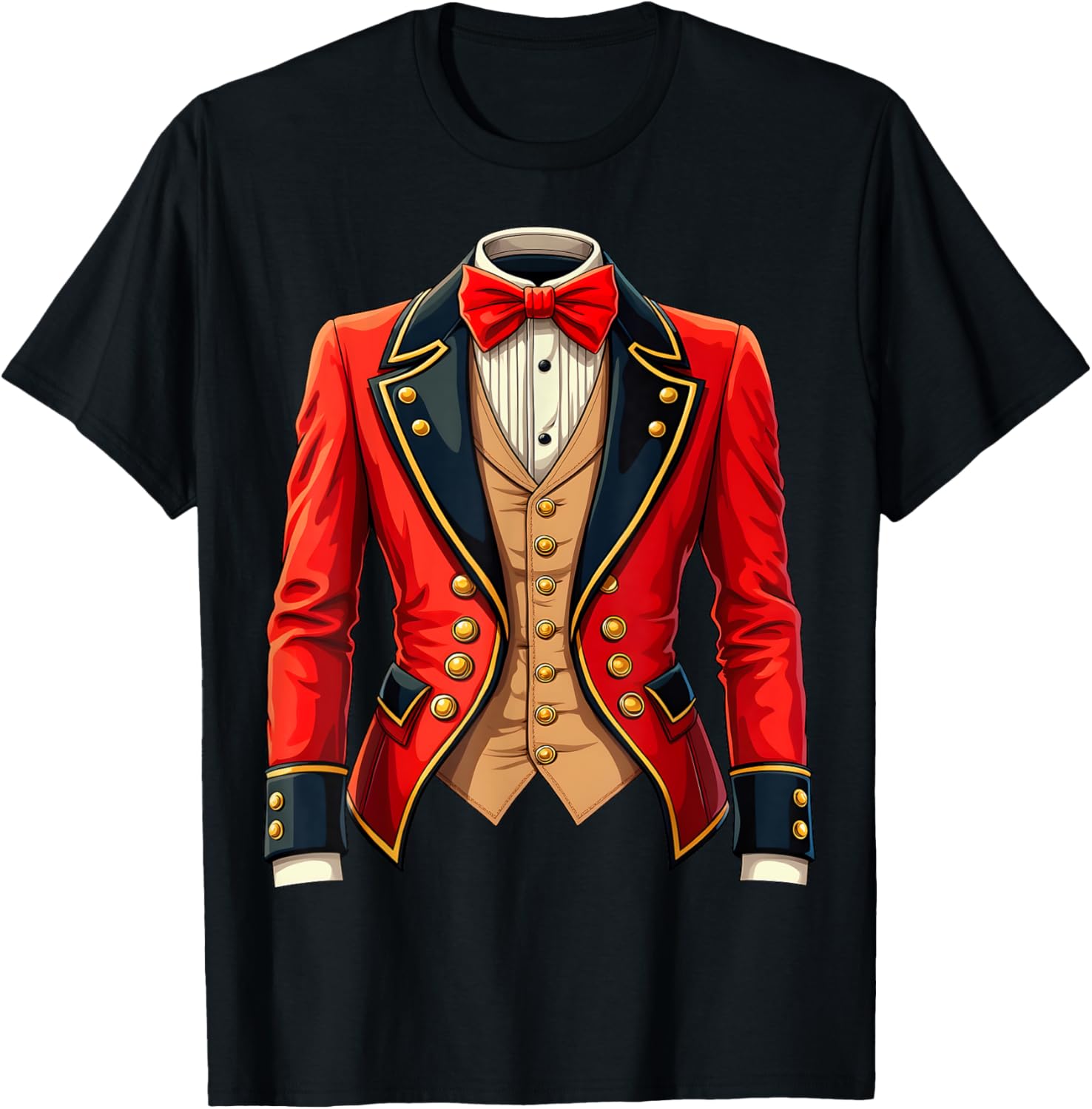 Ringmaster Costume Jacket for Circus Performers - Fun T-Shirt Design - 14