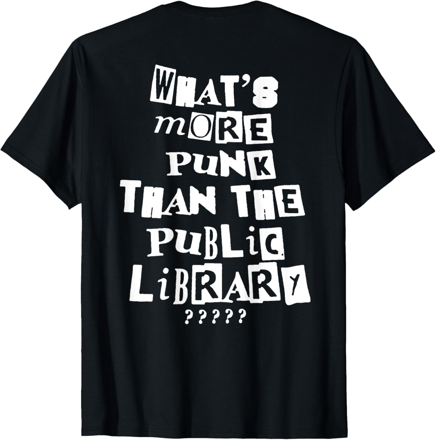 Punk Library T-Shirt for Book Lovers - Trendy and Unique Fashion Tee - 9