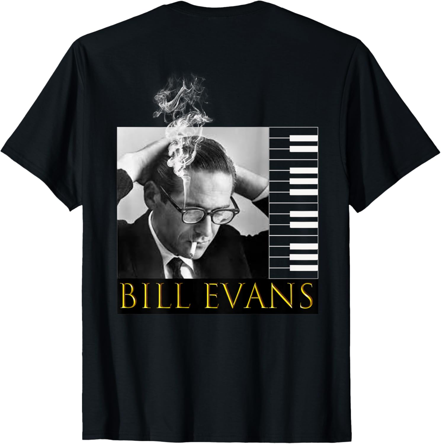 Bill Evans Back Printed T-Shirt for Music Lovers - Stylish Casual Wear - 25