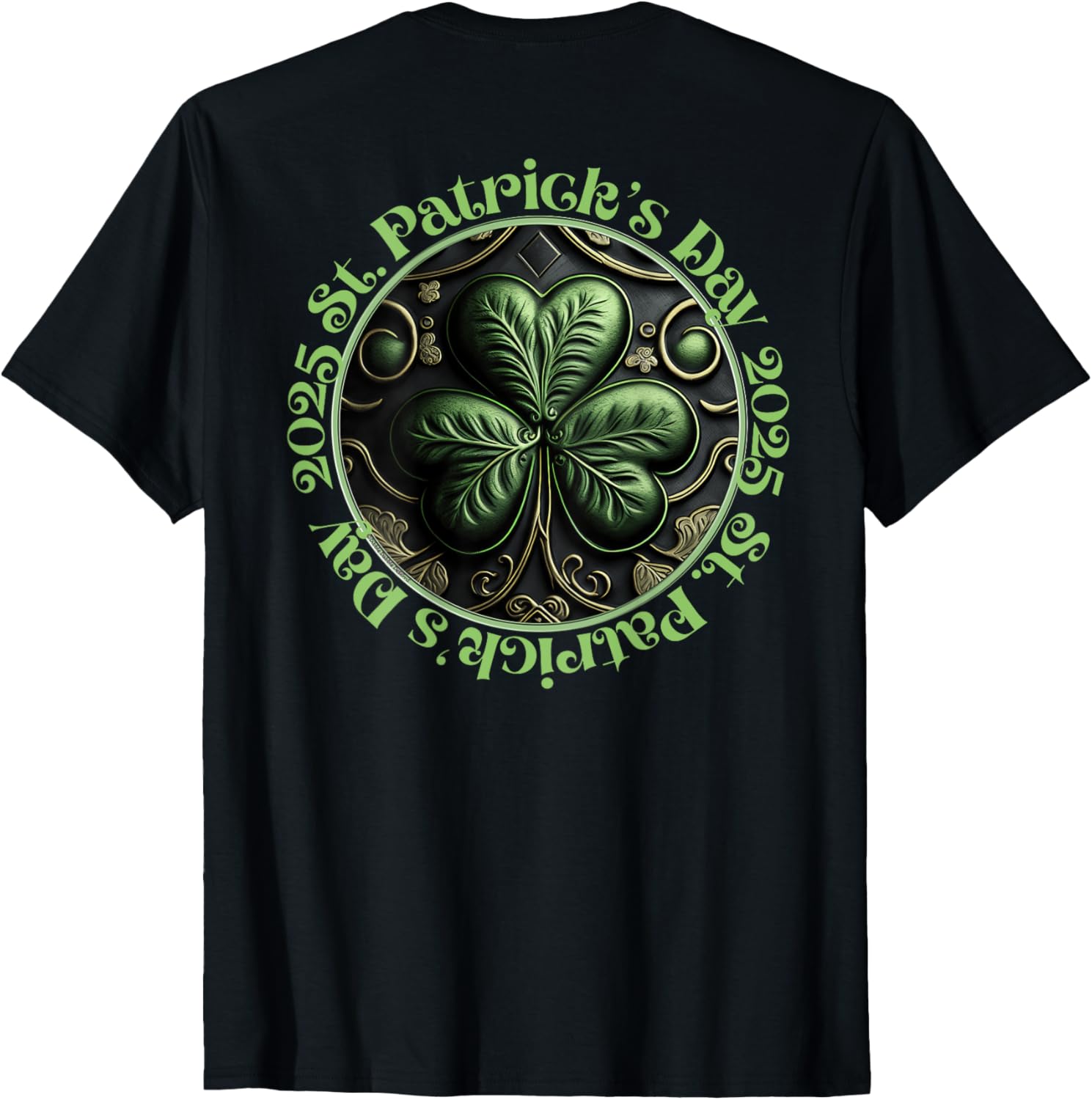 Cool Irish Shamrock St. Patrick's Day 2025 T-Shirt - Festive Apparel - 7