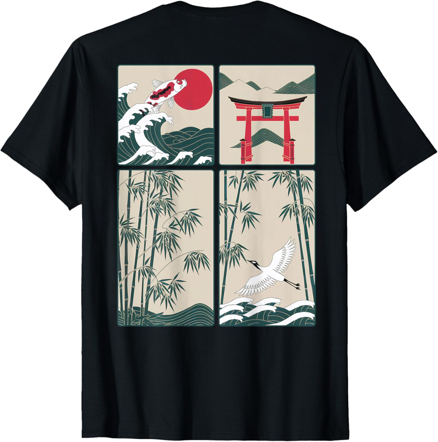 Japanese Koi Fish Great Wave Kanagawa T-Shirt for Stylish Aquatic Lovers - 6