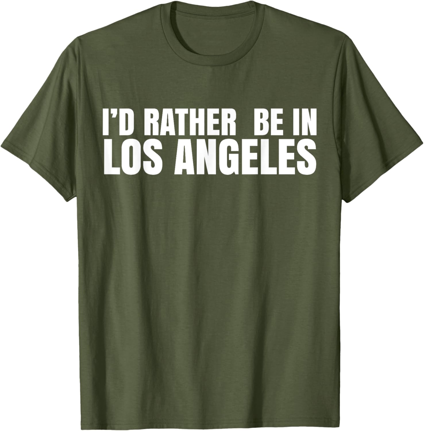 I'd Rather Be in Los Angeles T-Shirt for Casual Style Lovers - 28