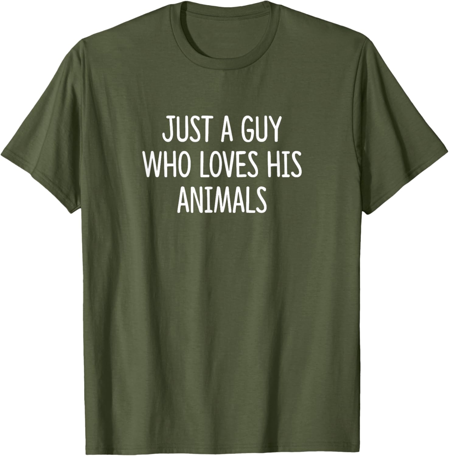 Just A Guy Who Loves His Animals T-Shirt – Perfect Gift for Animal Lovers - 11