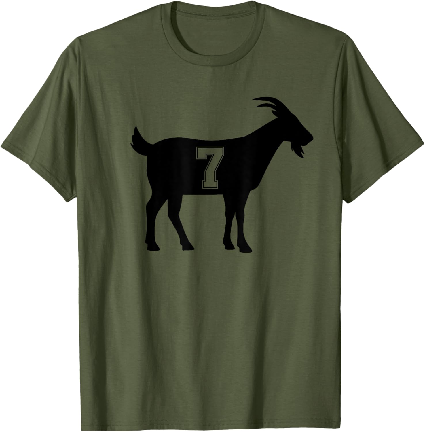 Goat 7 G.O.A.T. Number Seven Goat Graphic T-Shirt for Casual Style - 12