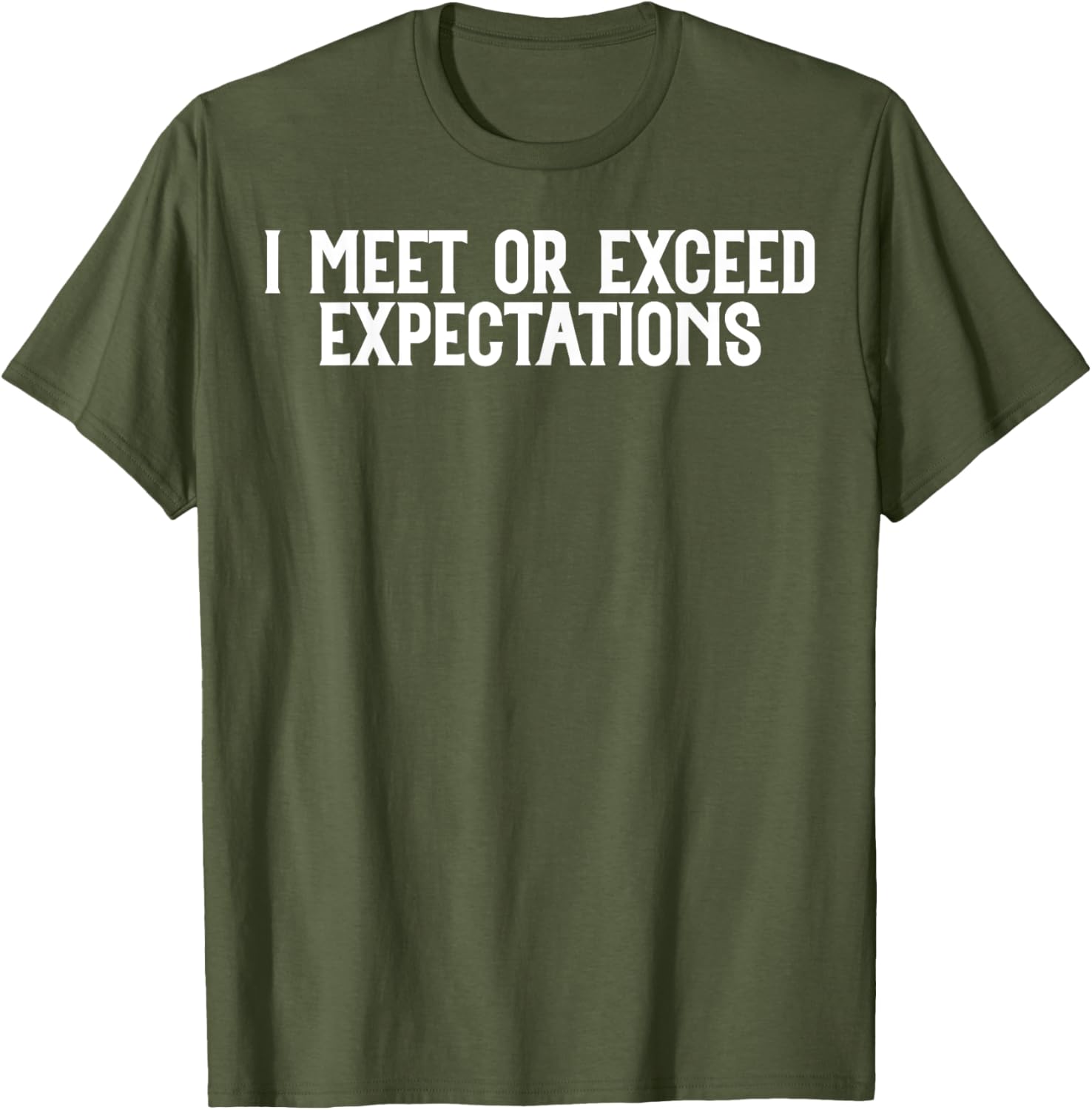 Funny I Meet or Exceed Expectations T-Shirt for Singles and Couples - 23