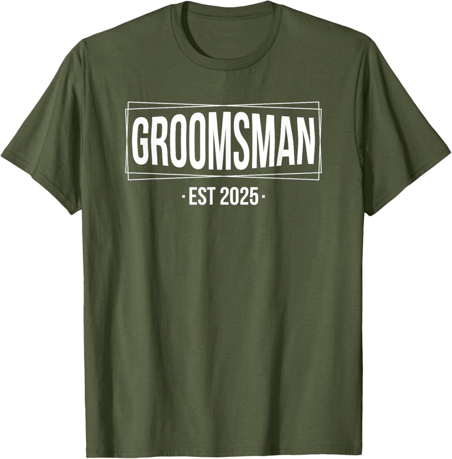 Groomsmen Est 2025 Matching T-Shirt for Wedding Bachelor Party Fun - 12