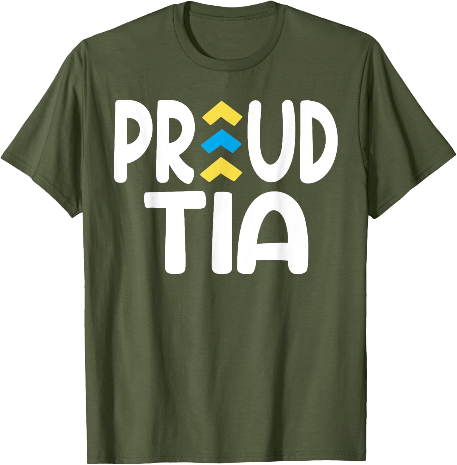 Proud Tia World Down Syndrome Day Awareness Socks and Aunt T-Shirt - 17