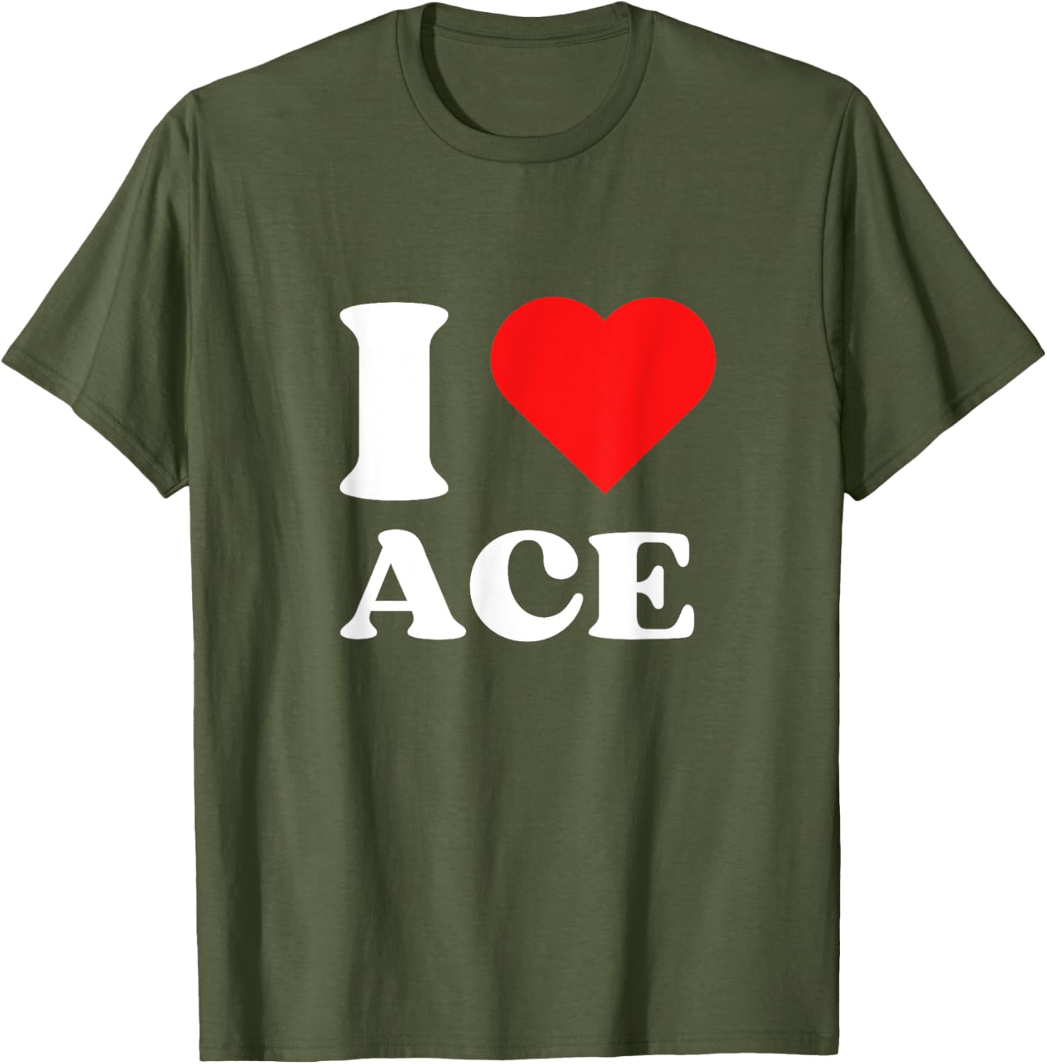 I Love Ace Y2K Valentine's Day T-Shirt for Trendy Fashion Lovers - 11