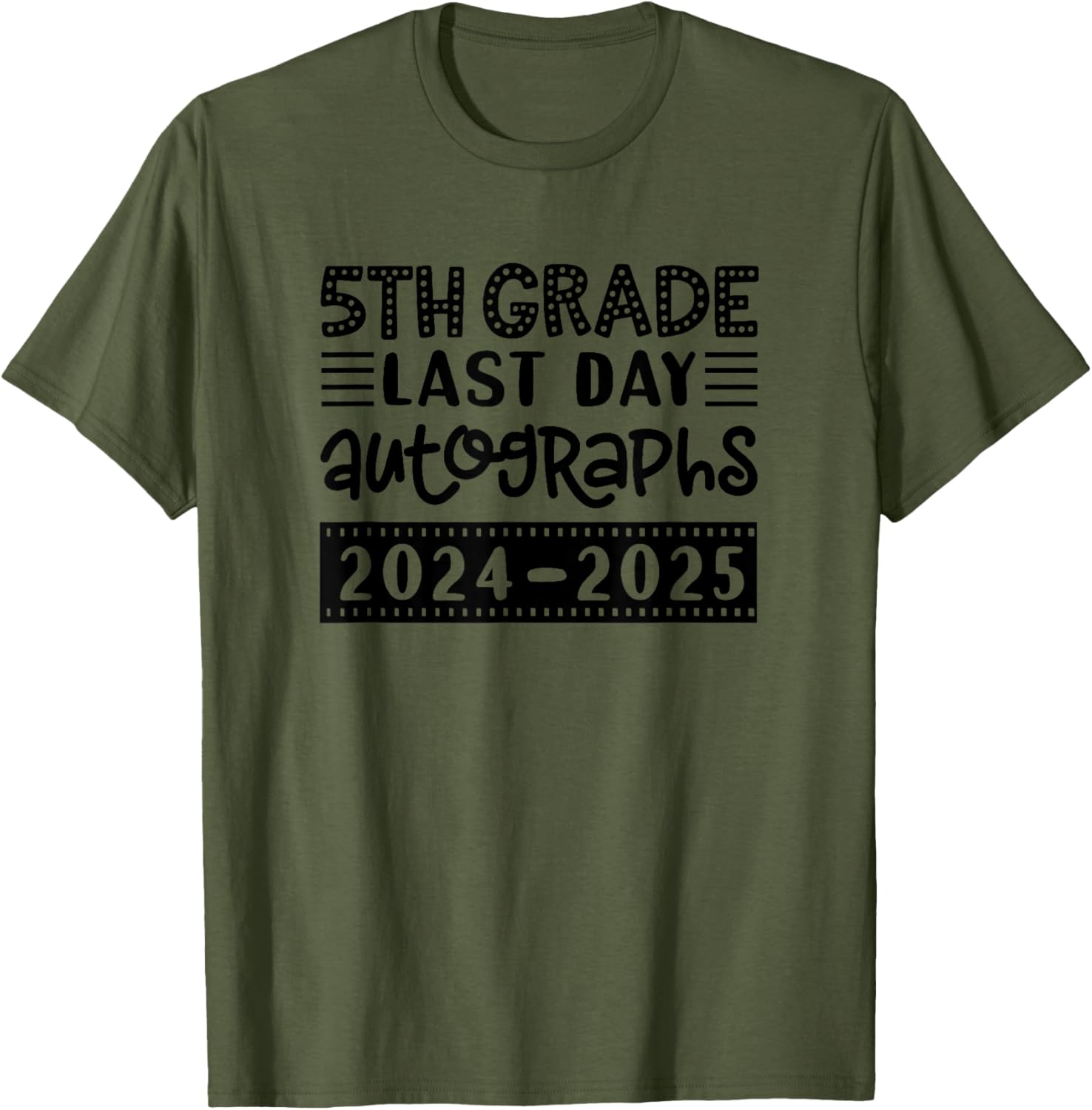 Last Day of School 5th Grade Sign My Shirt T-Shirt for Fifth Graders - 20