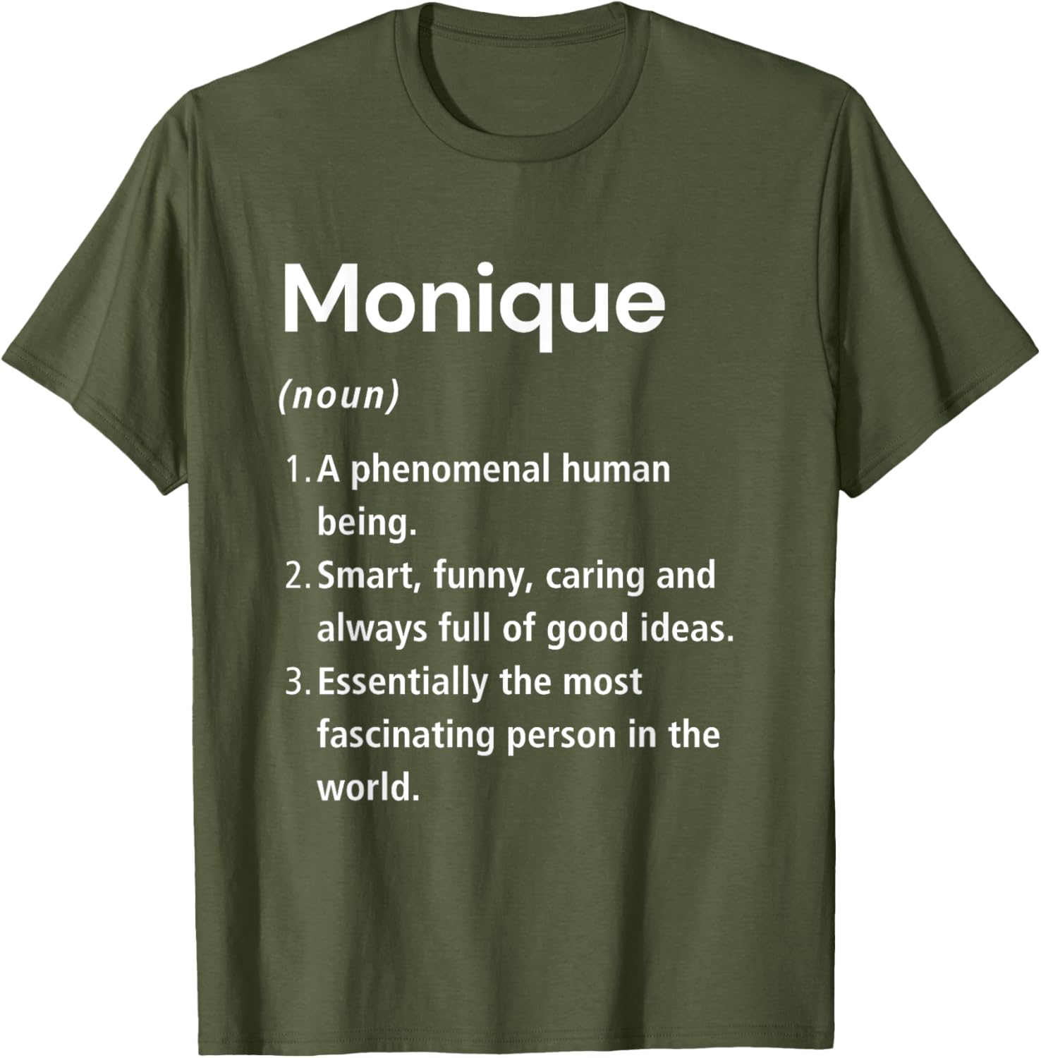 Funny Monique Name Definition T-Shirt for Unique Fashion Lovers - 2
