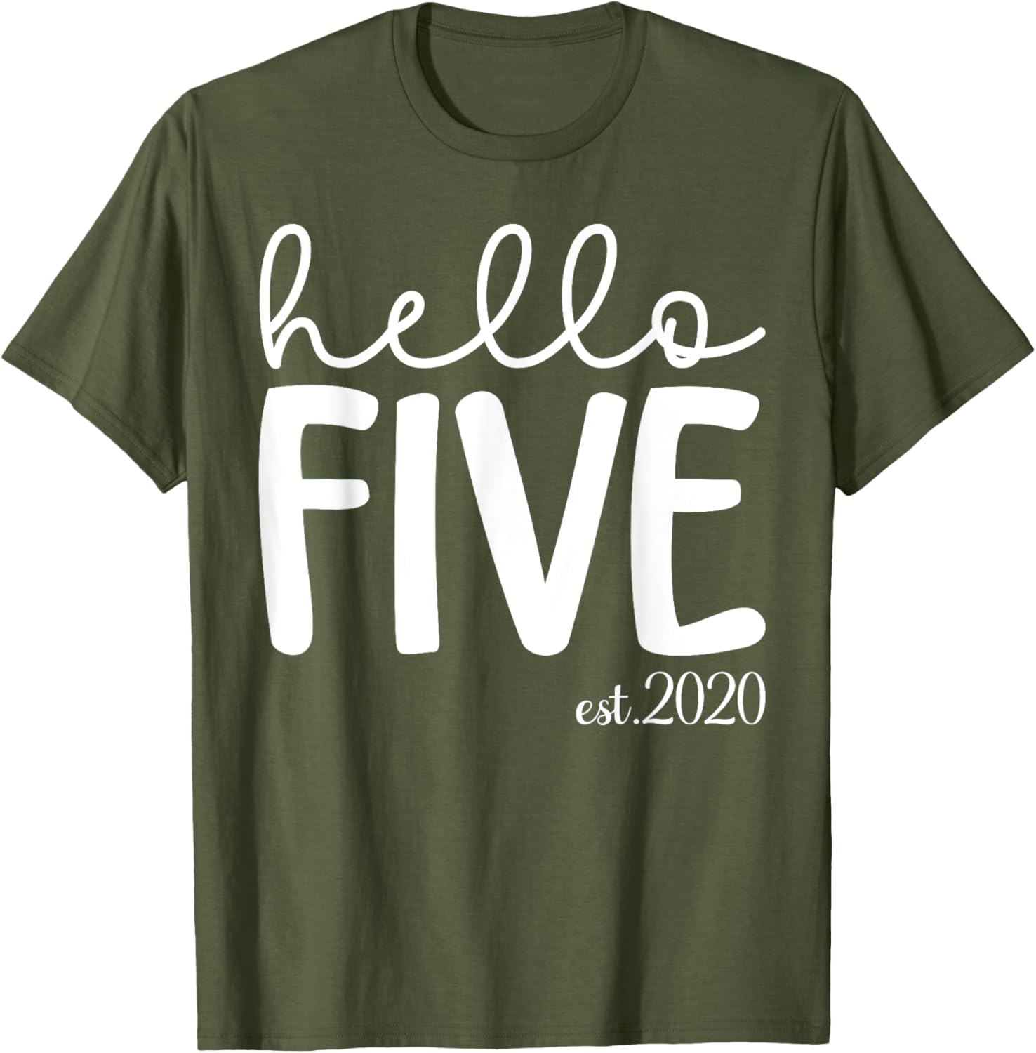 Hello Five 5th Birthday T-Shirt for Girls Age 5 Cute Gift Idea - 17