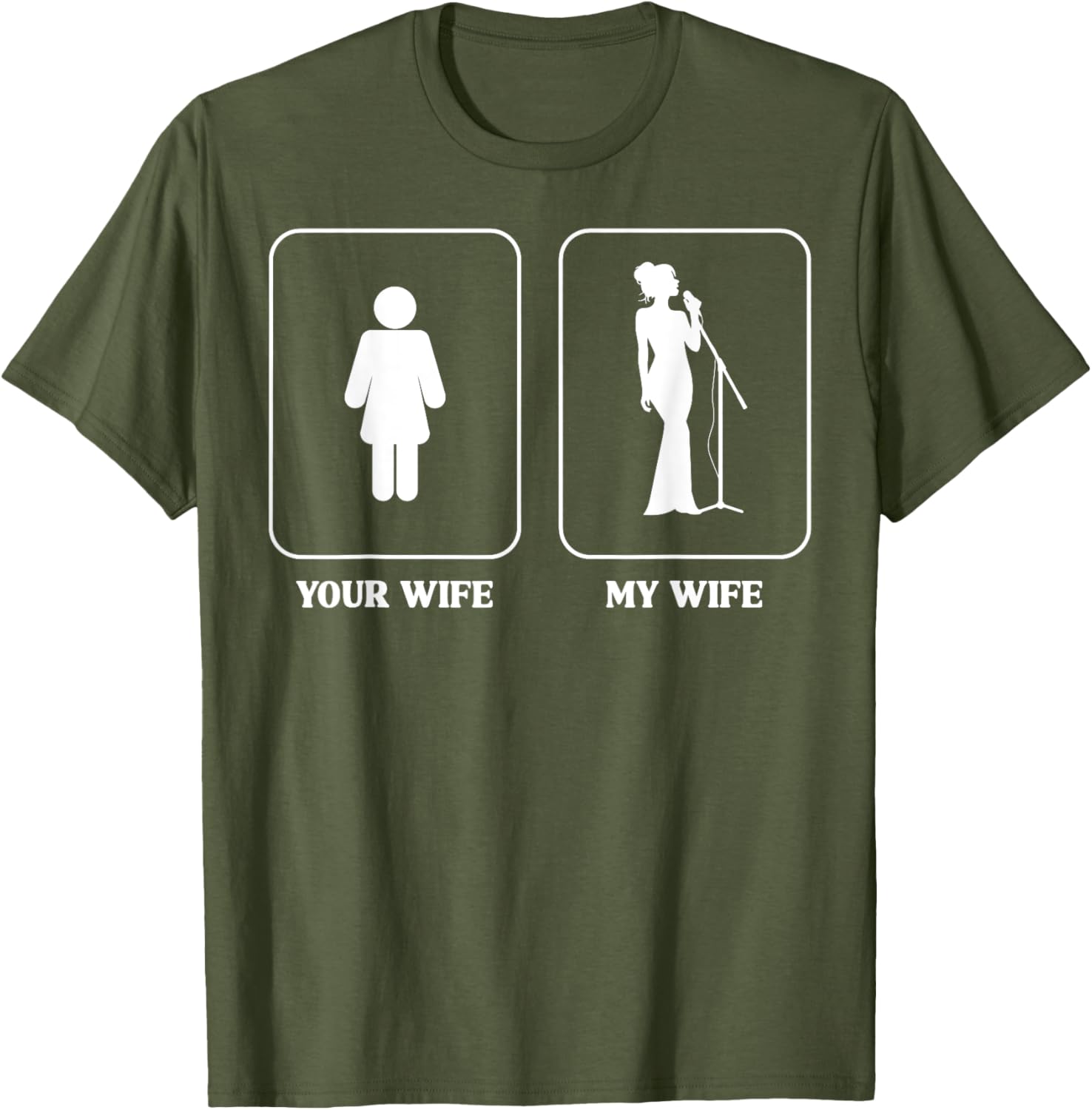 Humorous Wife Comparison Graphic T-Shirt for Music Lovers and Fun People - 2