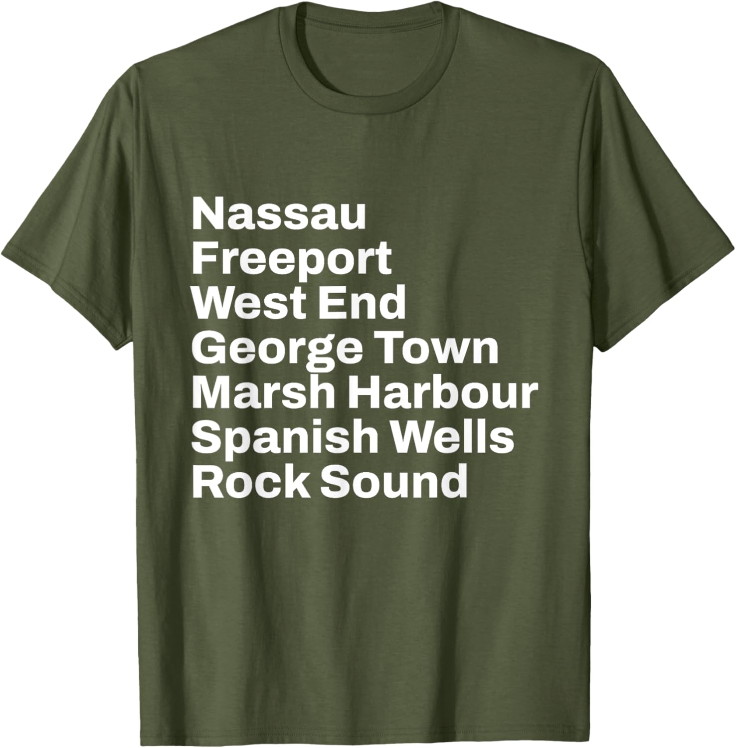 Bahamas Cities and Towns Travel T-Shirt for Beach Lovers and Adventurers - 16