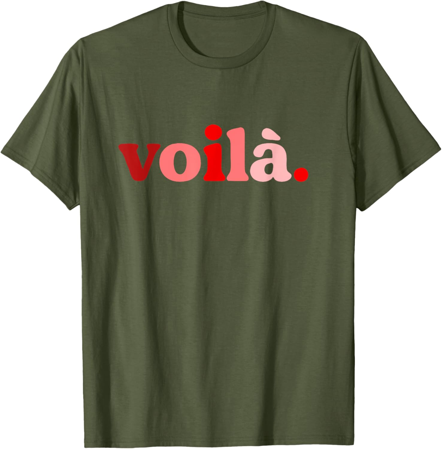 Red Voila I'm Here Graphic T-Shirt Perfect for Fashion Lovers - 9