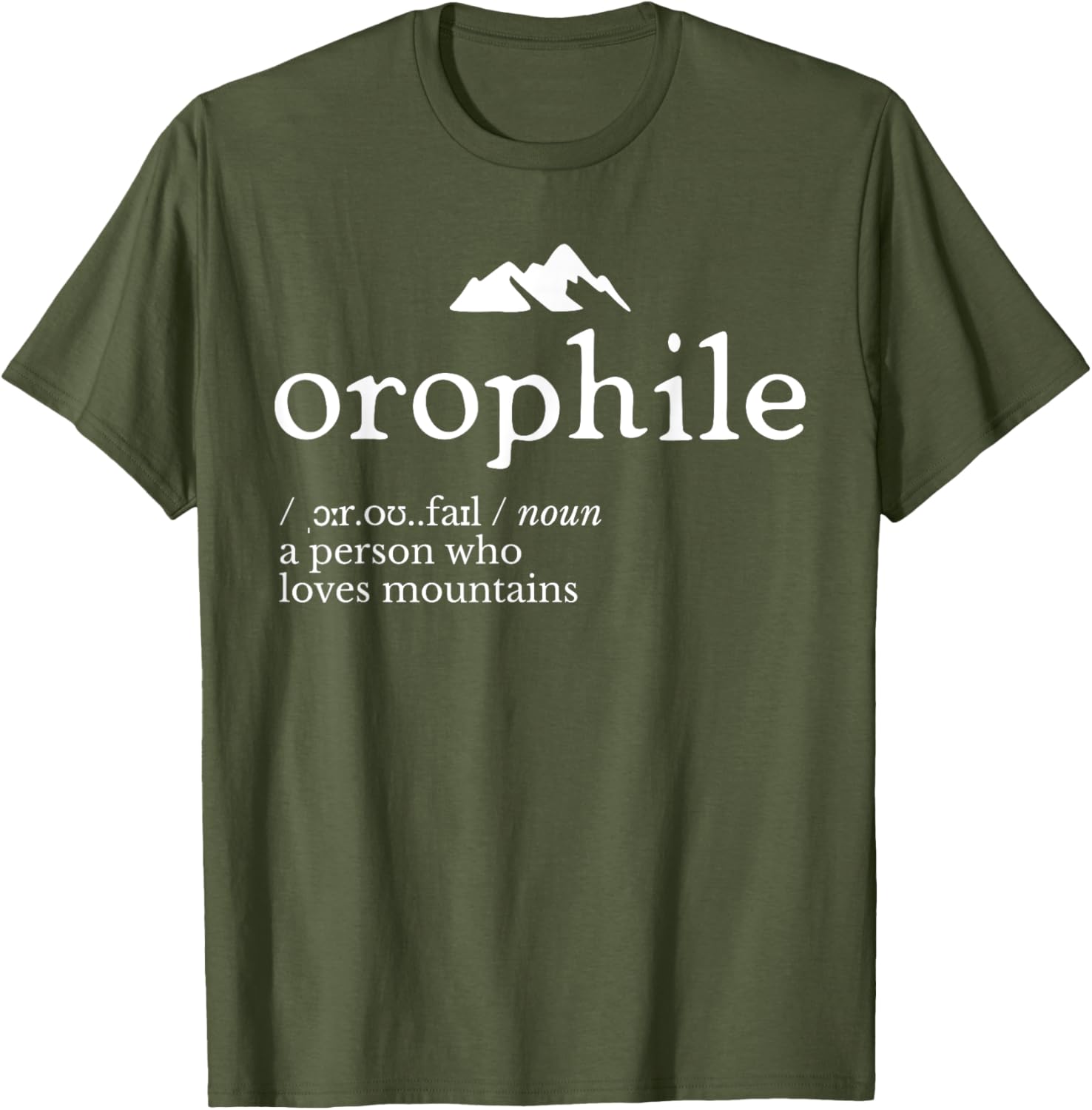 Orophile Definition T-Shirt for Language Lovers and Gift Seekers - 26