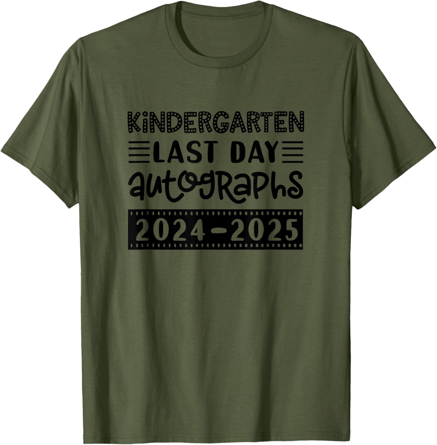 Last Day of School Kindergarten T-Shirt for Kids - Sign My Shirt Fun - 11