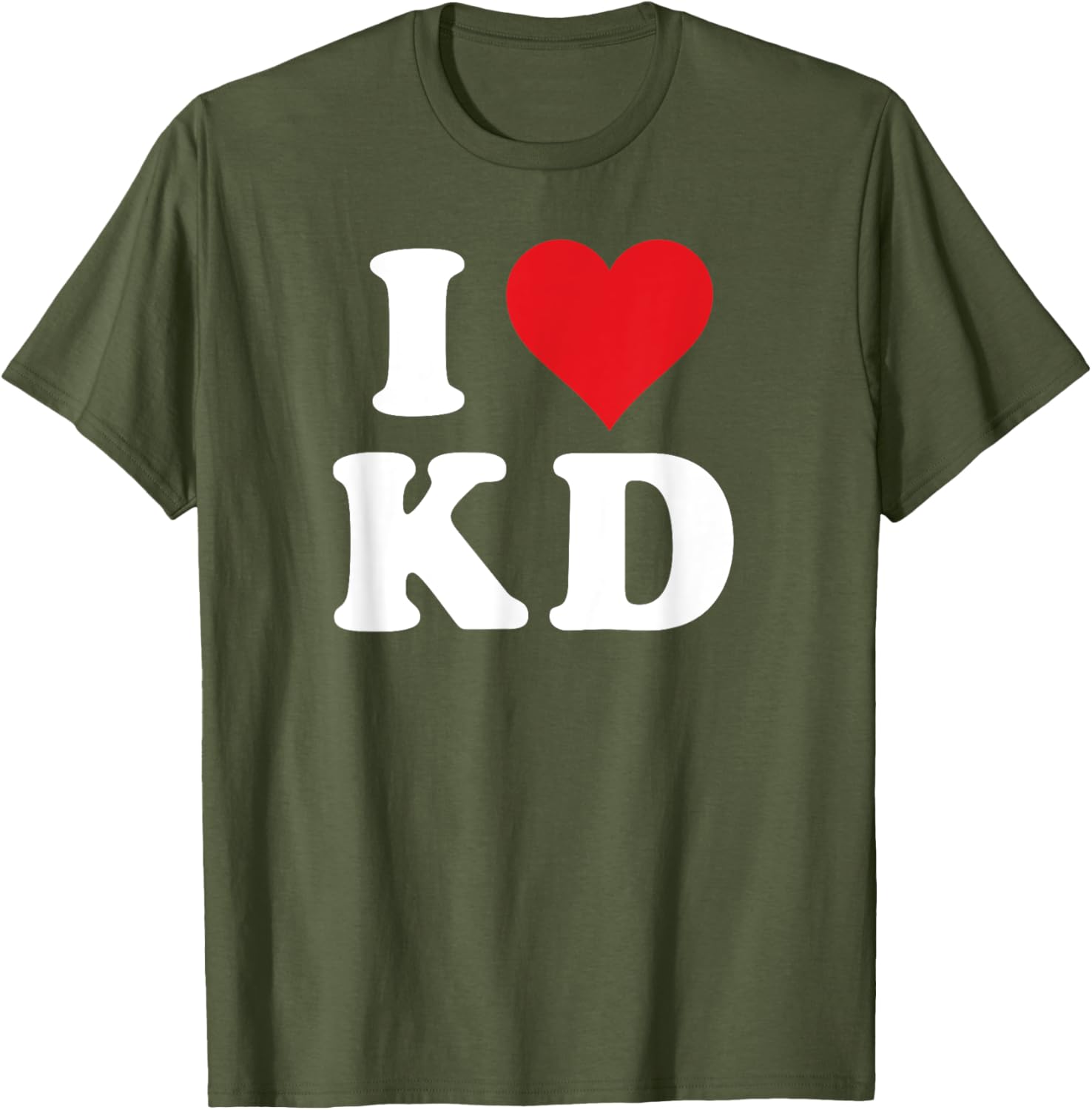 I Love KD Initials T-Shirt - Heartfelt Design for K D Fans and Family - 20
