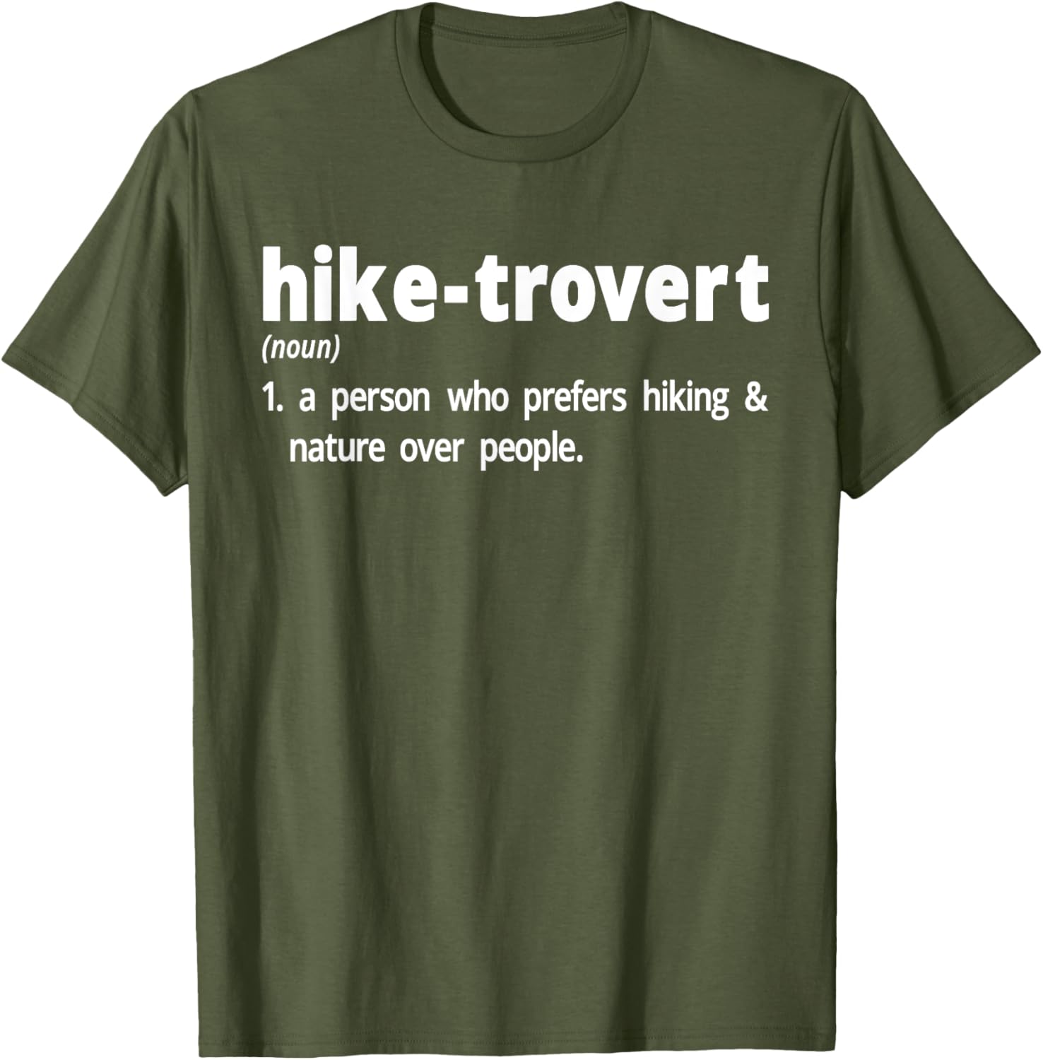Hiketrovert Hiking Humor T-Shirt for Introverts - Fun Outdoor Apparel - 5
